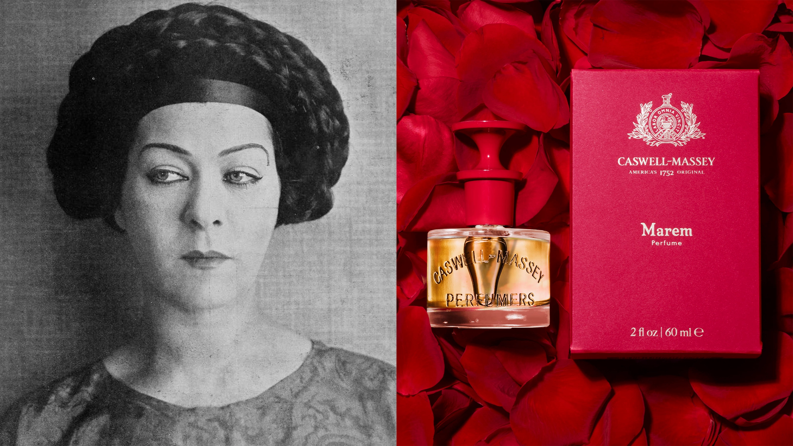Image of Alla Nazimova and her Caswell-Massey Marem Perfume