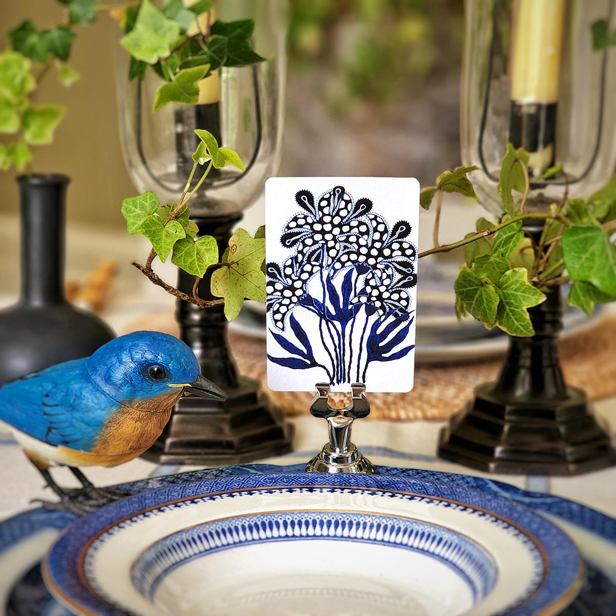 Marian McEvoy: Floral Fantasia - Place Cards - Upright