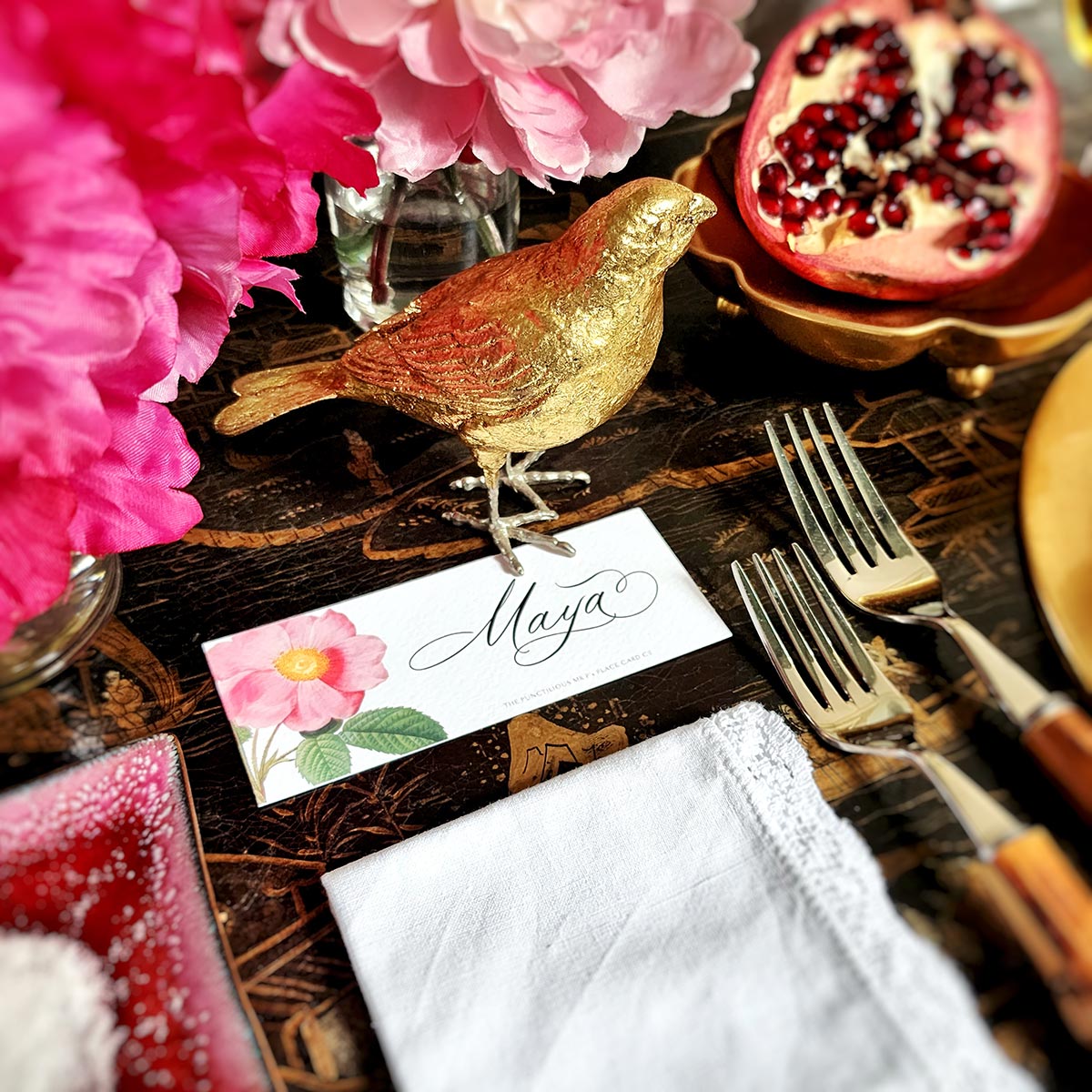 Rose Garden - Place Cards - Laydown