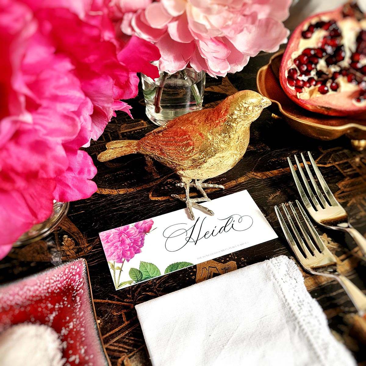 Rose Garden - Place Cards - Laydown