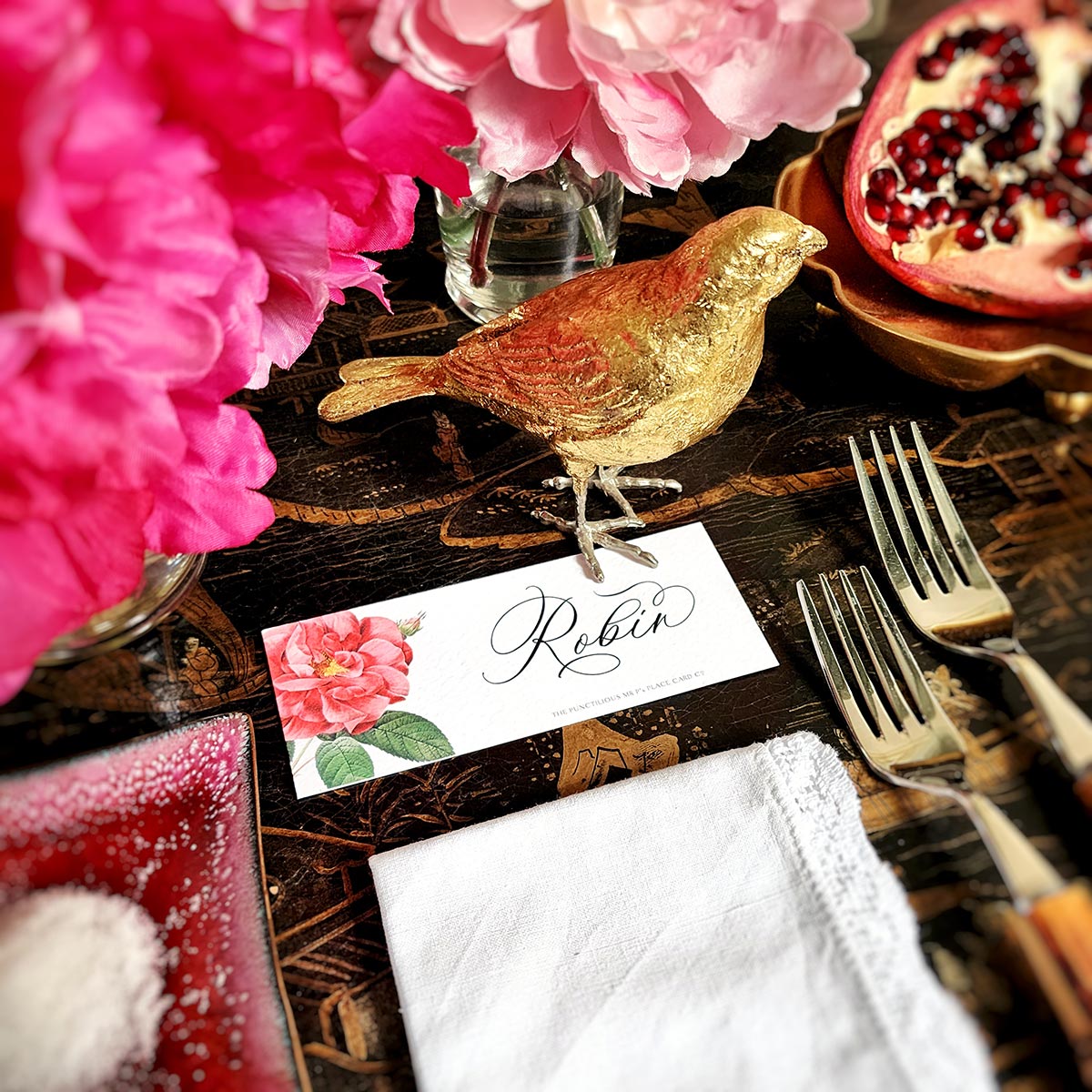 Rose Garden - Place Cards - Laydown