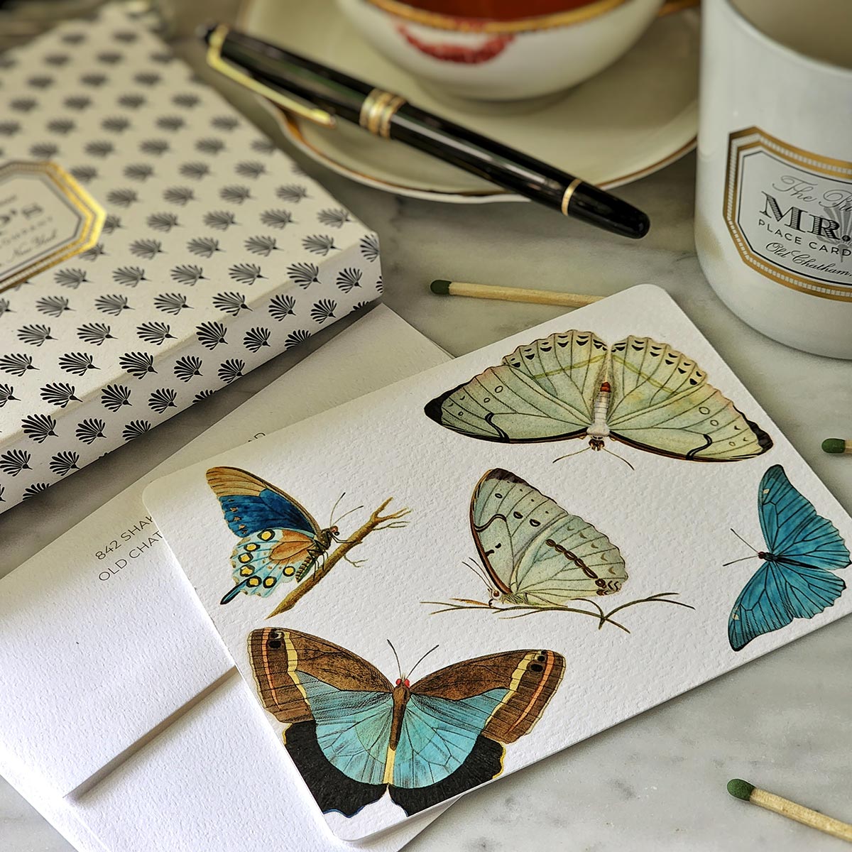 Blue Butterflies - Pack of Note Cards