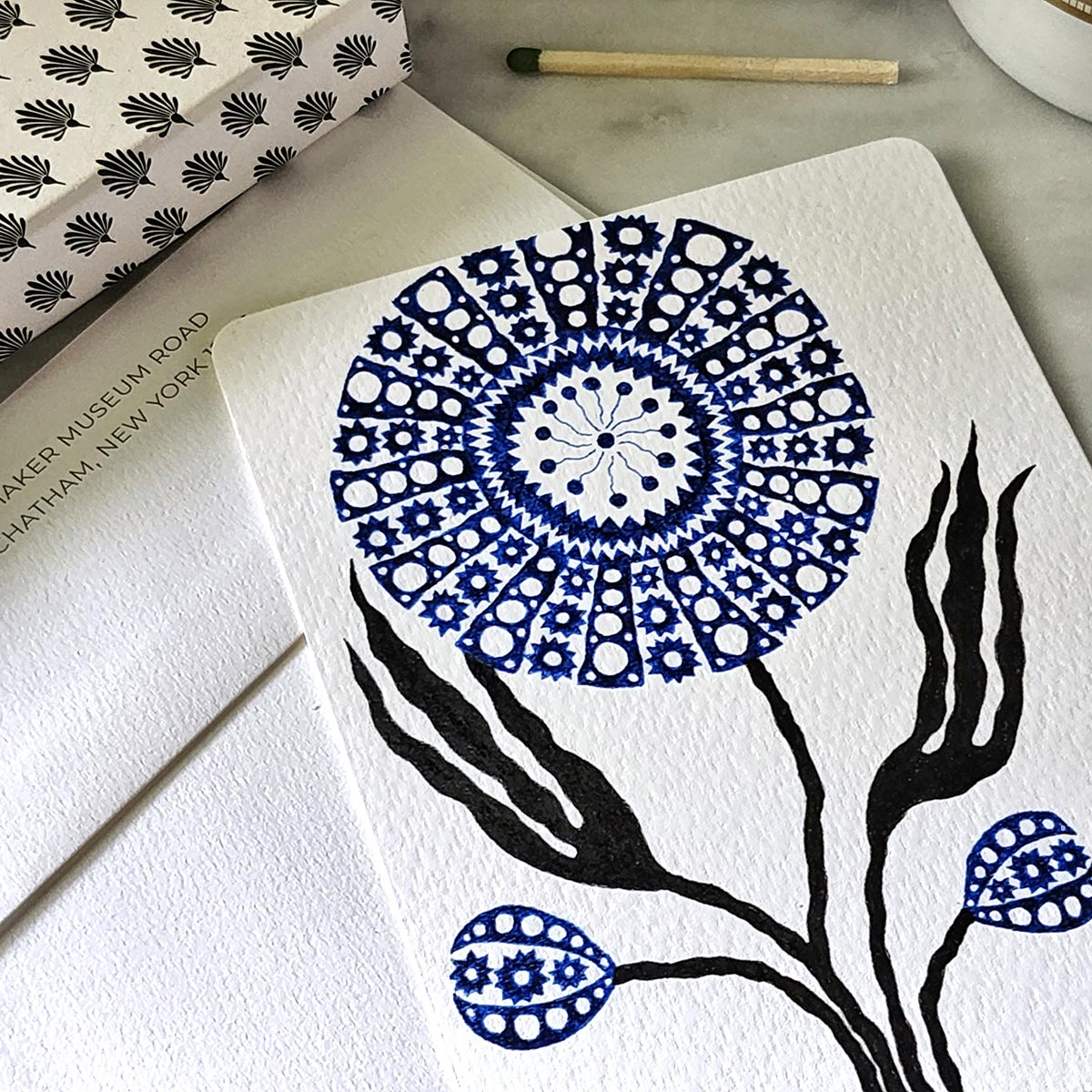 Marian McEvoy: 'Floral Fantasia' Pack of Note Cards