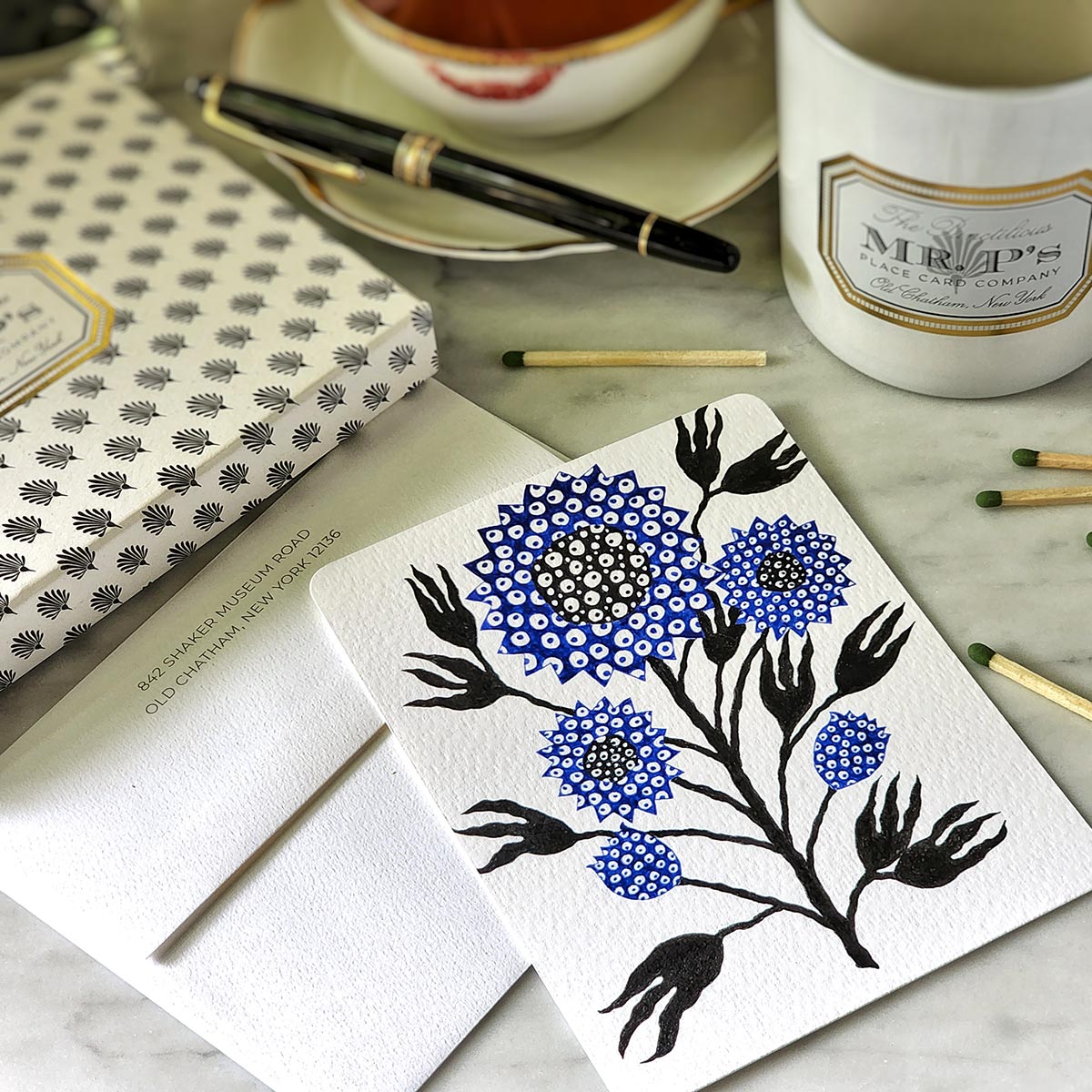 Marian McEvoy: 'Floral Fantasia' Pack of Note Cards