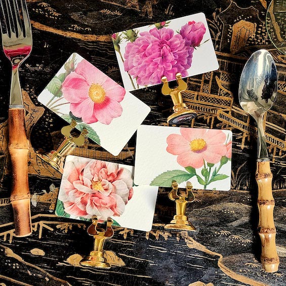 Rose Garden - Place Cards - Upright
