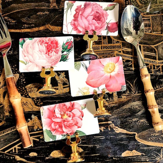 Rose Garden - Place Cards - Upright