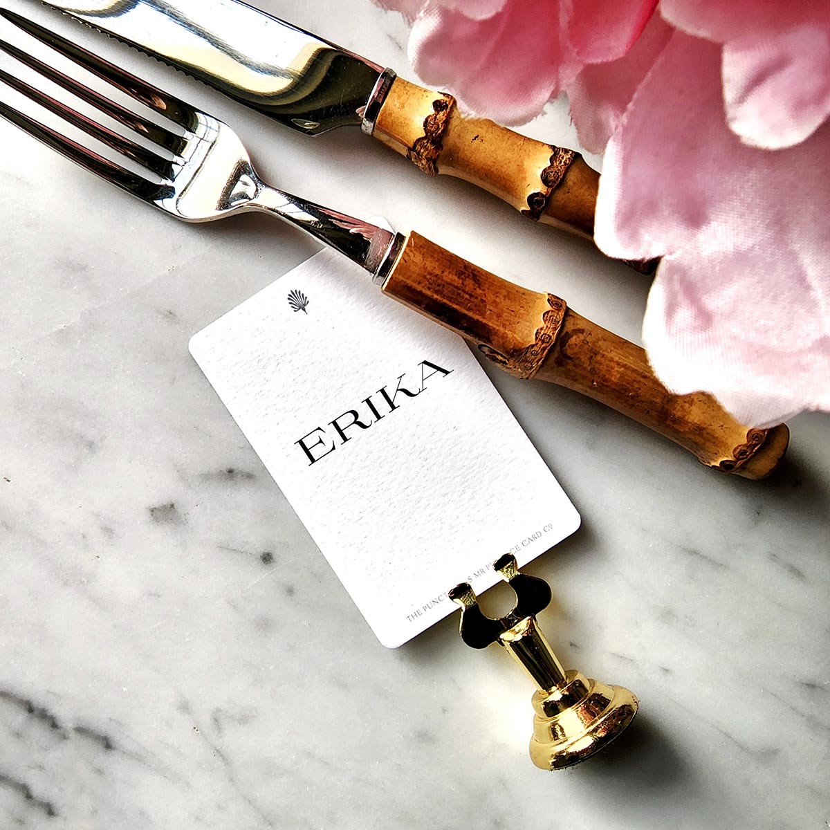 Saffron Parasol Mushrooms - Place Cards - Upright