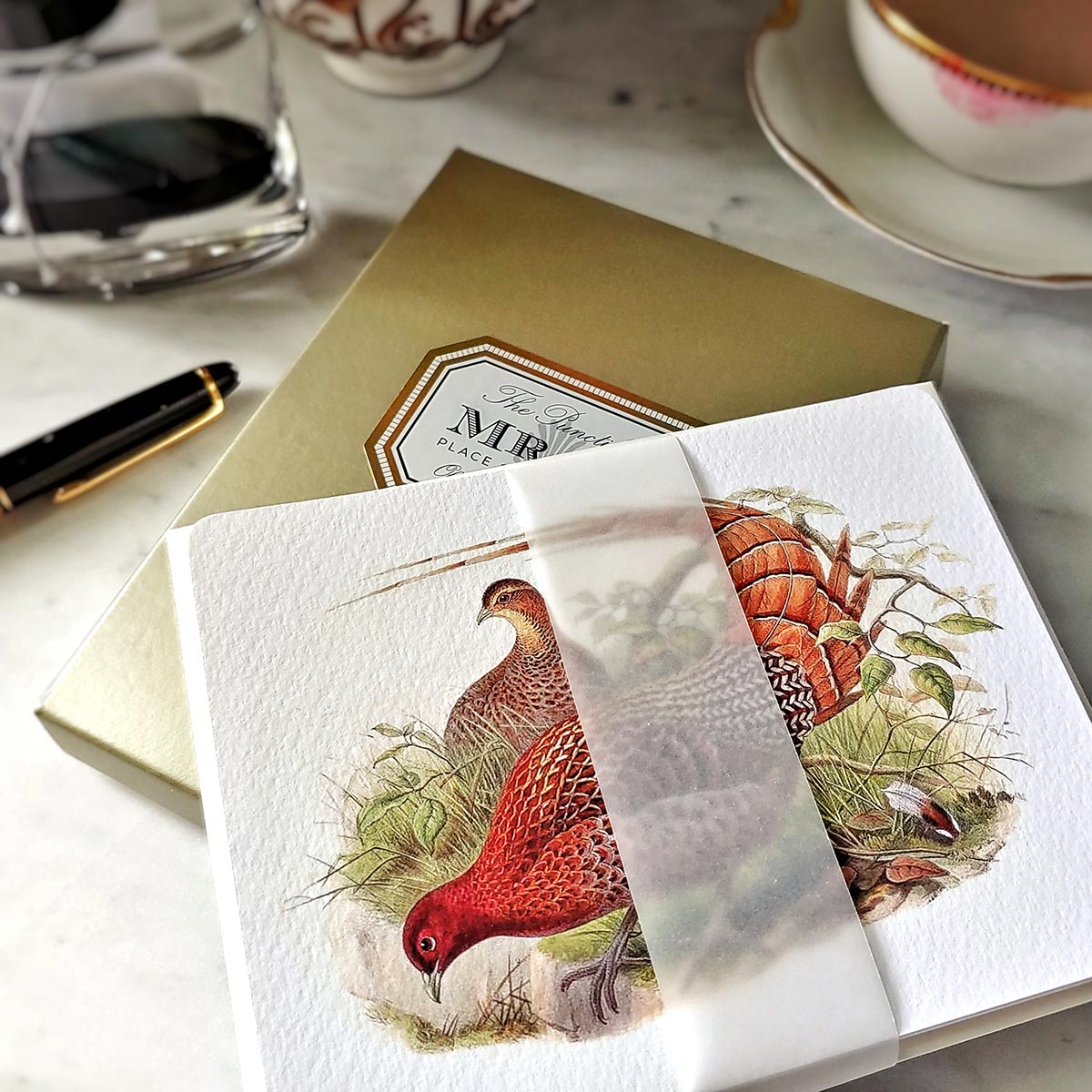 Fiery Pheasants - Pack of Note Cards