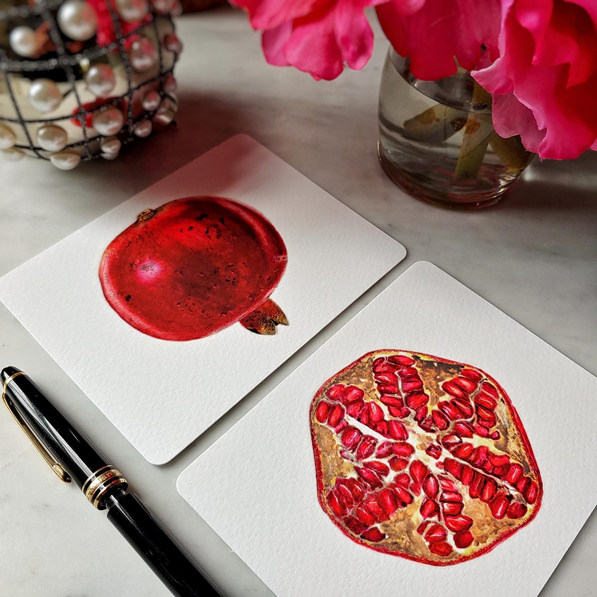Pomegranate - Pack of Note Cards