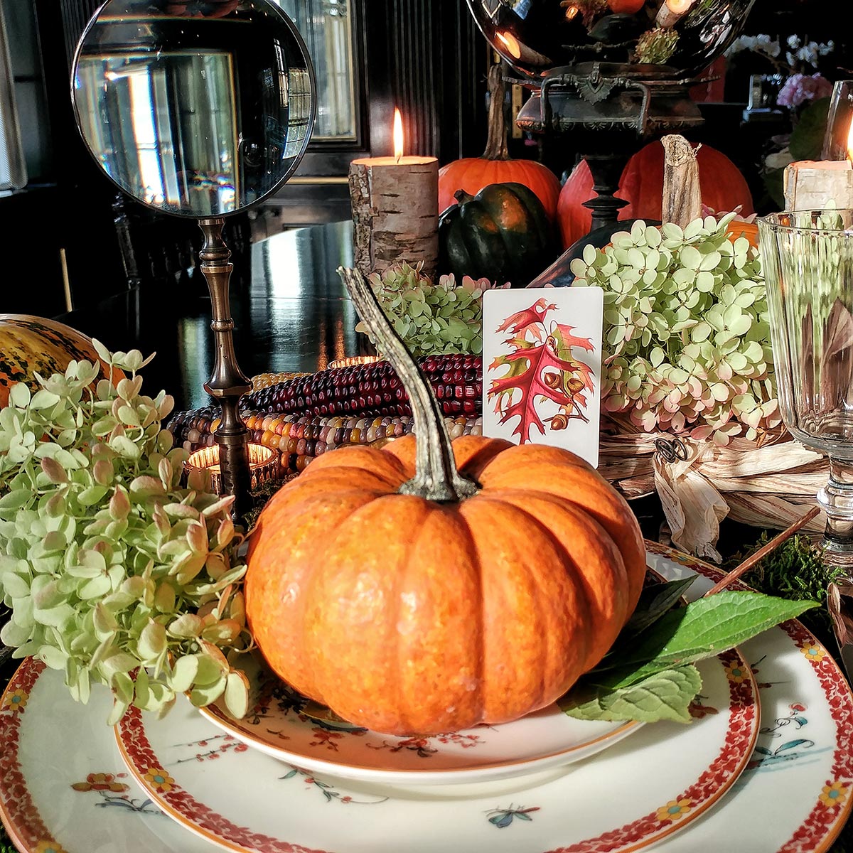 Autumn Tableau - Place Cards - Upright
