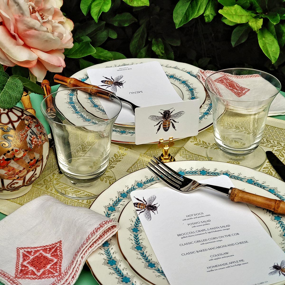 Bees - Place Cards - Upright