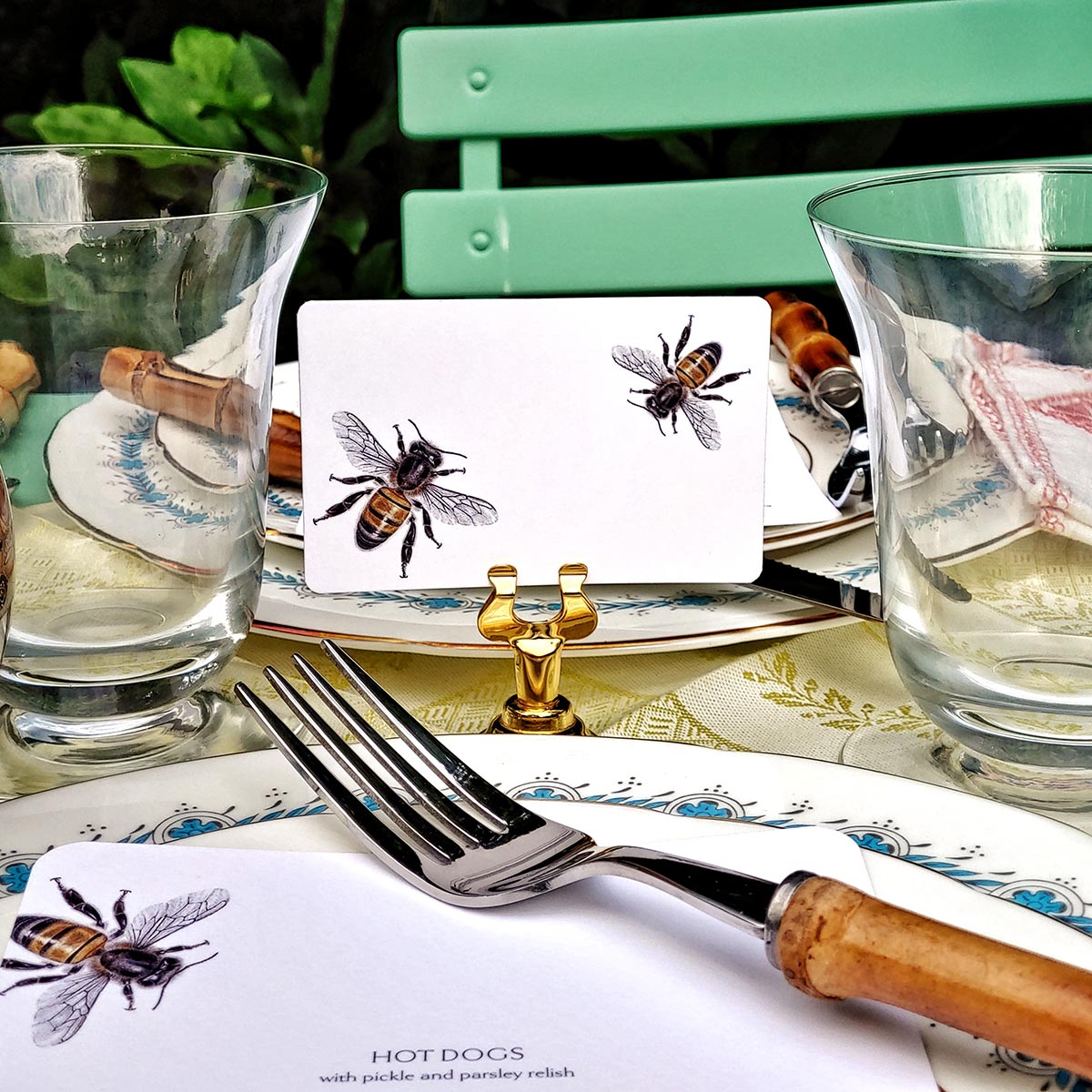 Bees - Place Cards - Upright