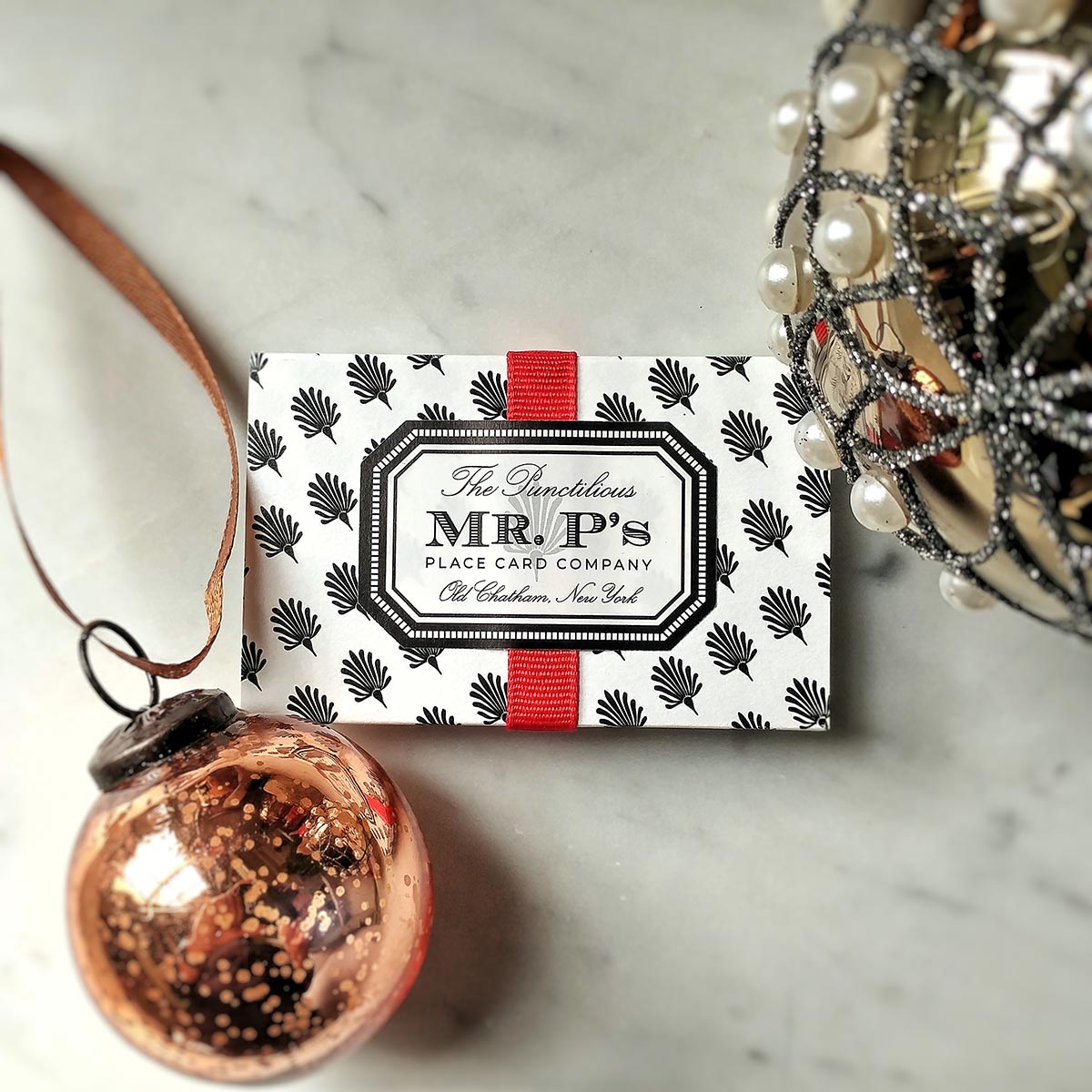Christmas Pendant - Place Cards - Upright