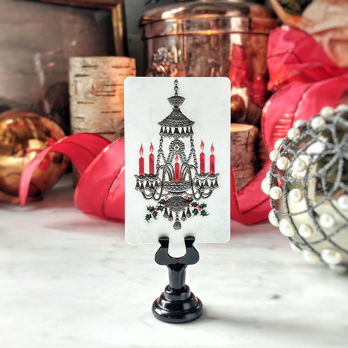 Christmas Pendant - Place Cards - Upright
