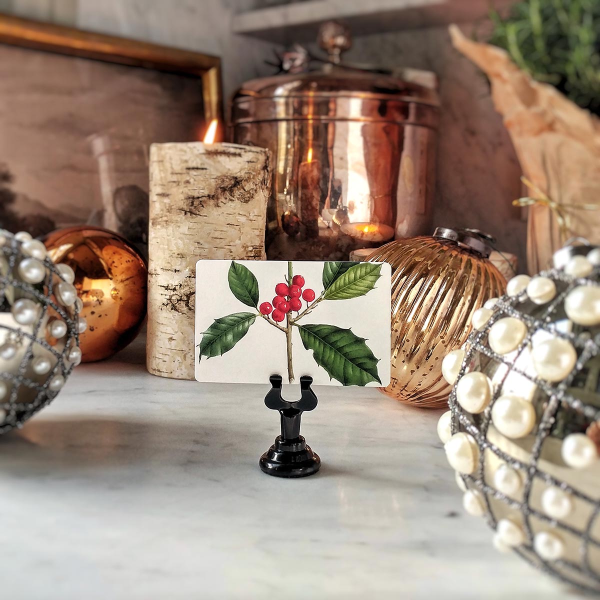 Holly - Place Cards - Upright