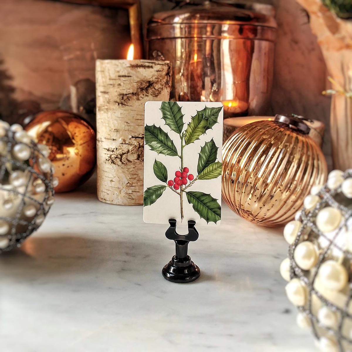 Holly - Place Cards - Upright