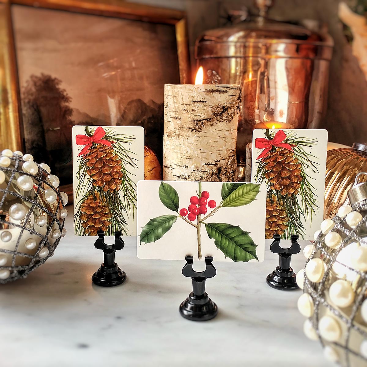 Holly - Place Cards - Upright