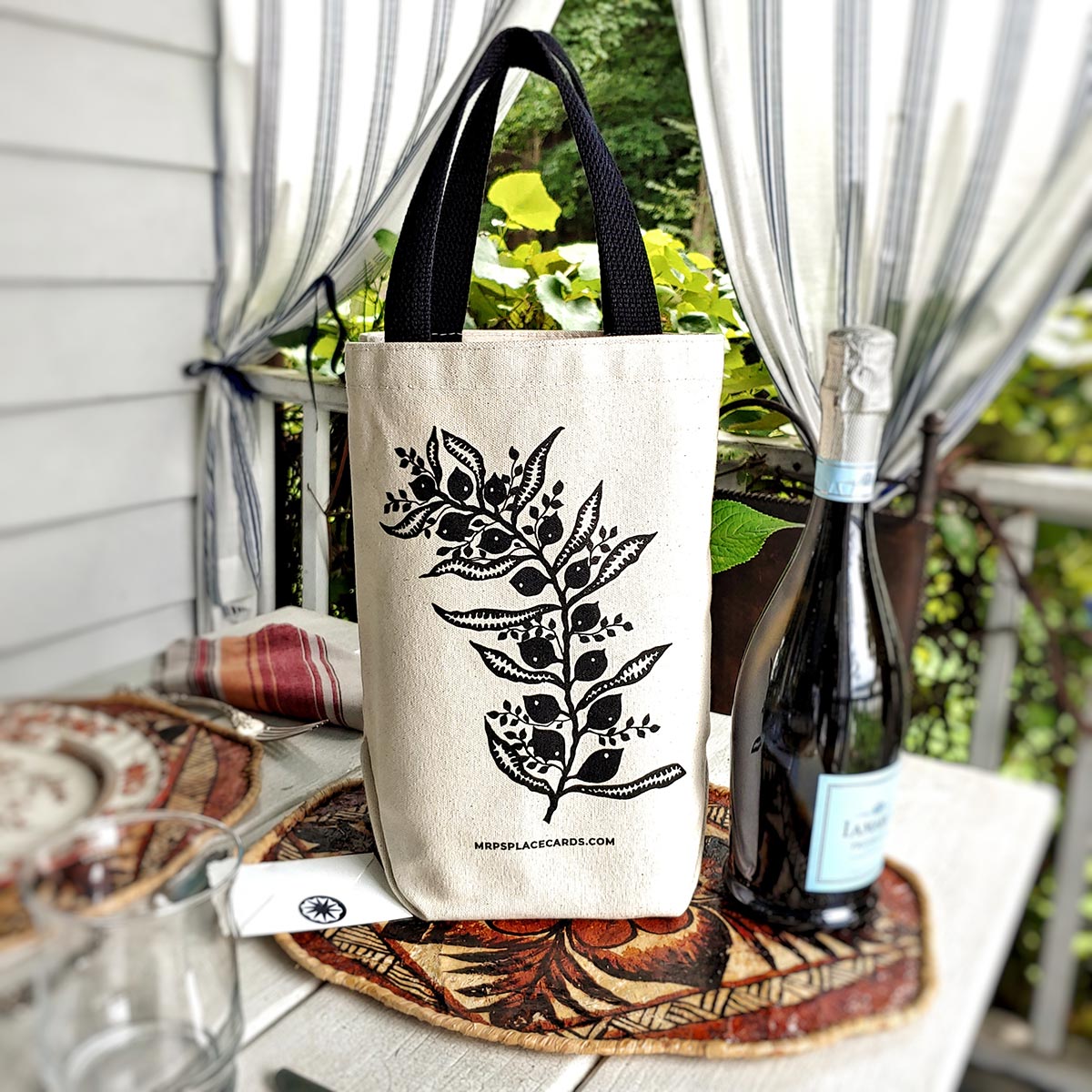 Marian McEvoy: 4 Bottle Tote Bag