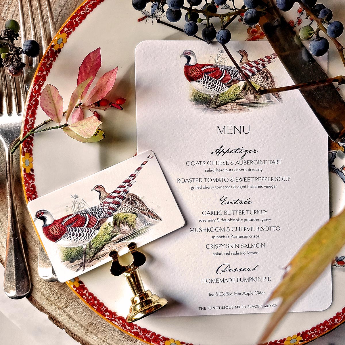 Pheasantry - Menu Cards- s/4