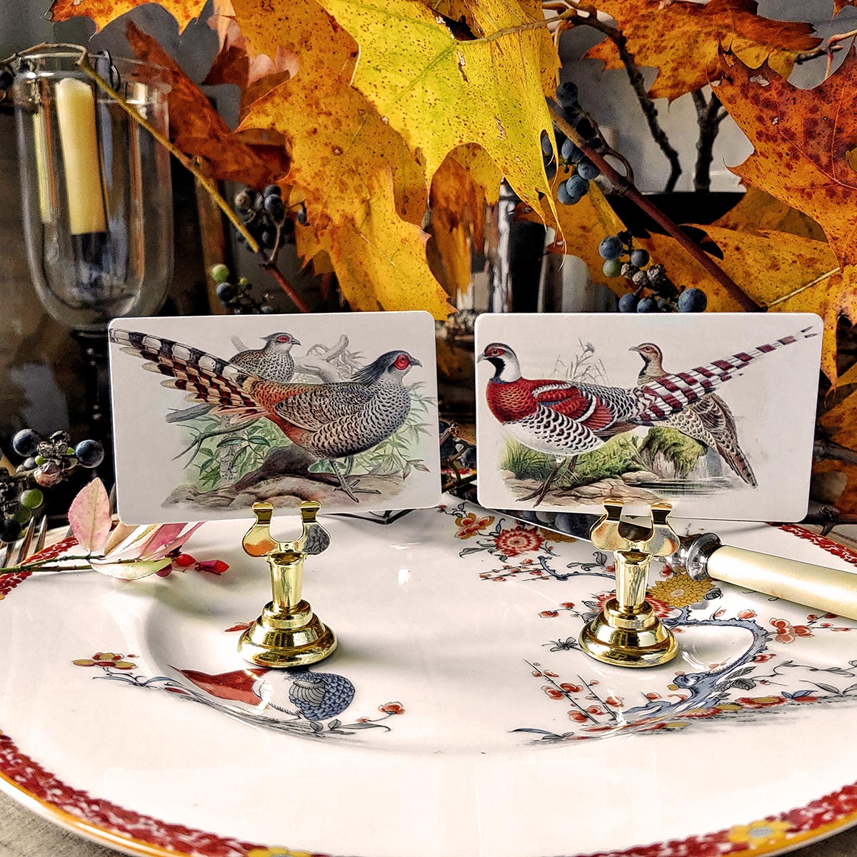 Pheasantry - Place Cards - Upright