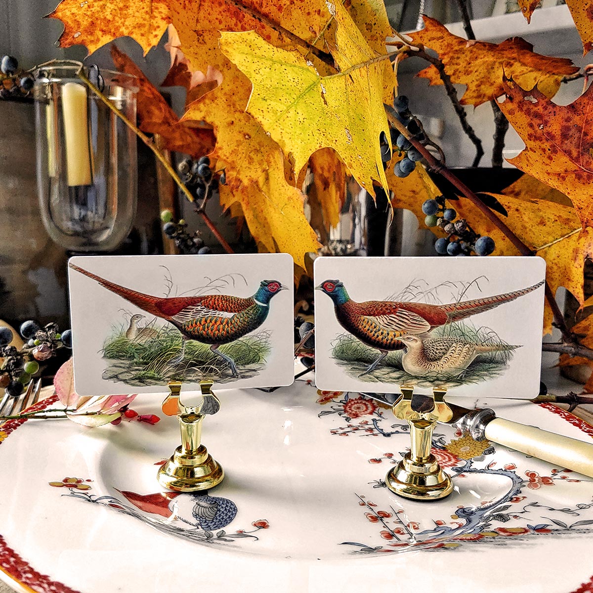 Pheasantry - Place Cards - Upright