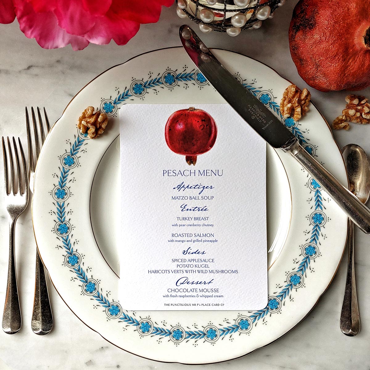 Pomegranate - Menu Cards- s/4