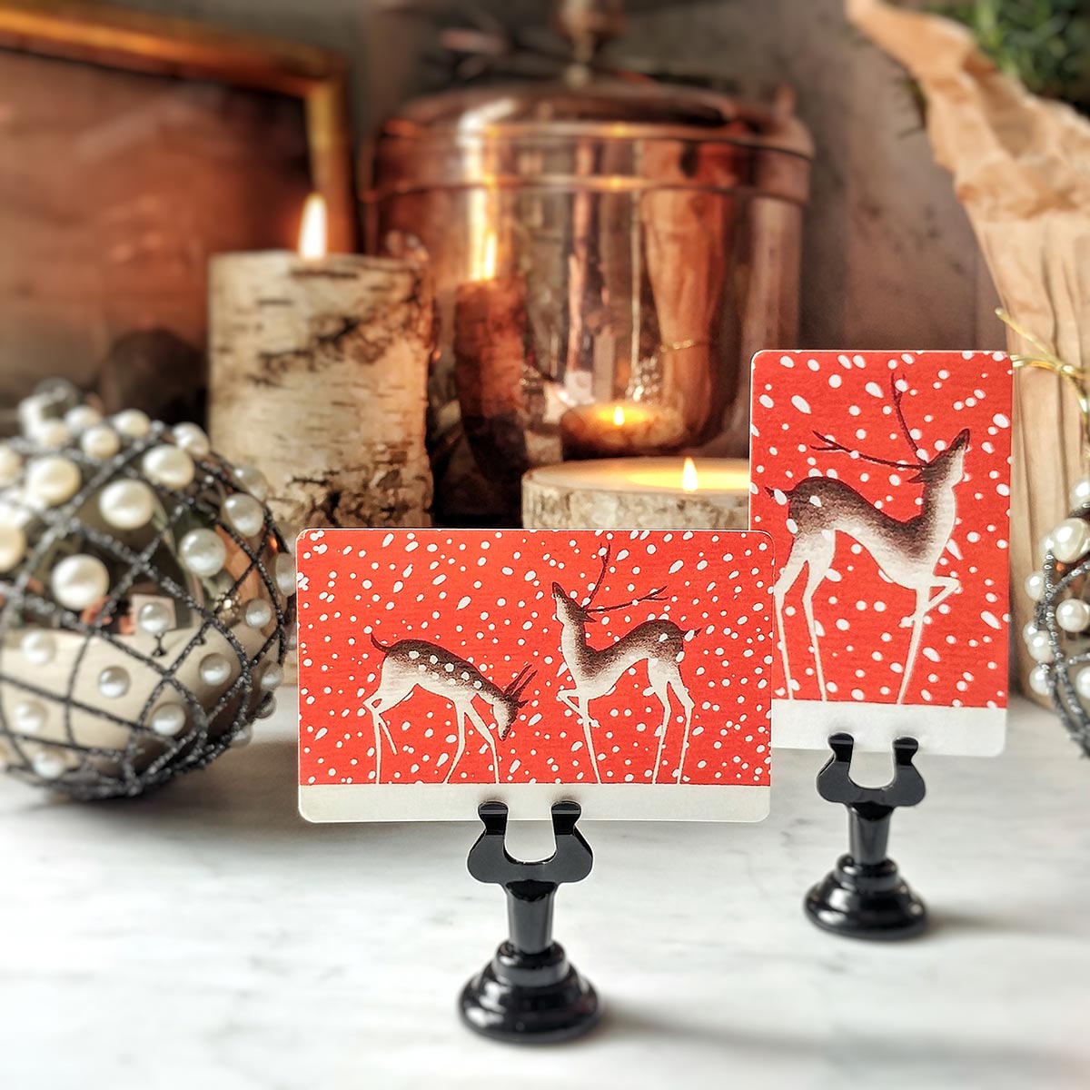 Reindeer Games - Place Cards - Upright