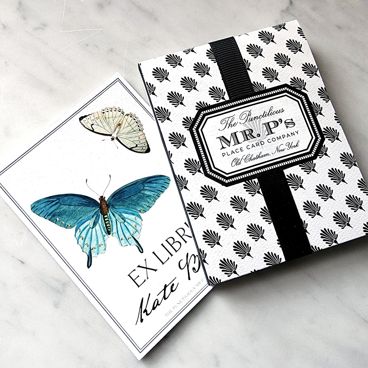 Blue Butterflies - Bookplate