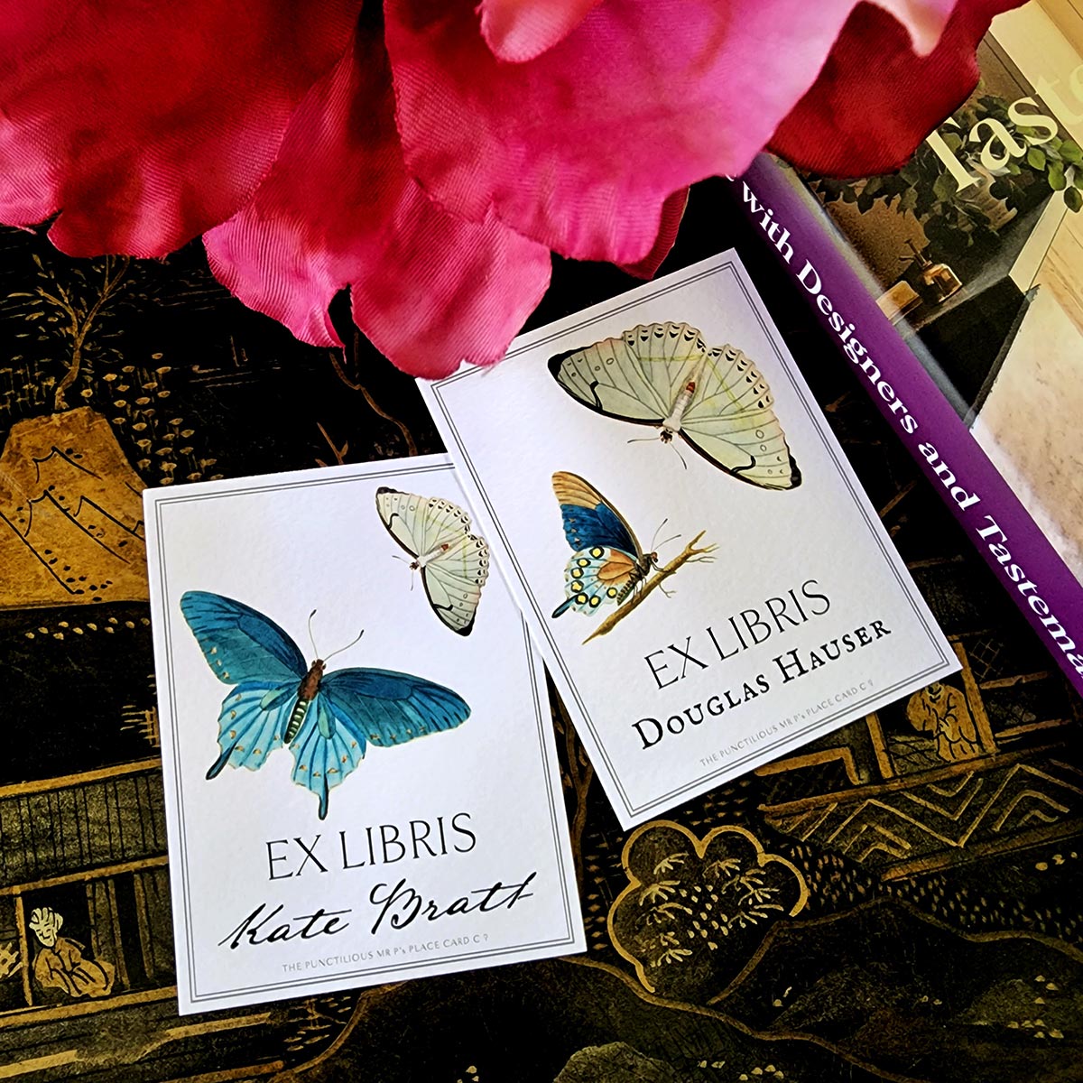 Blue Butterflies - Bookplate