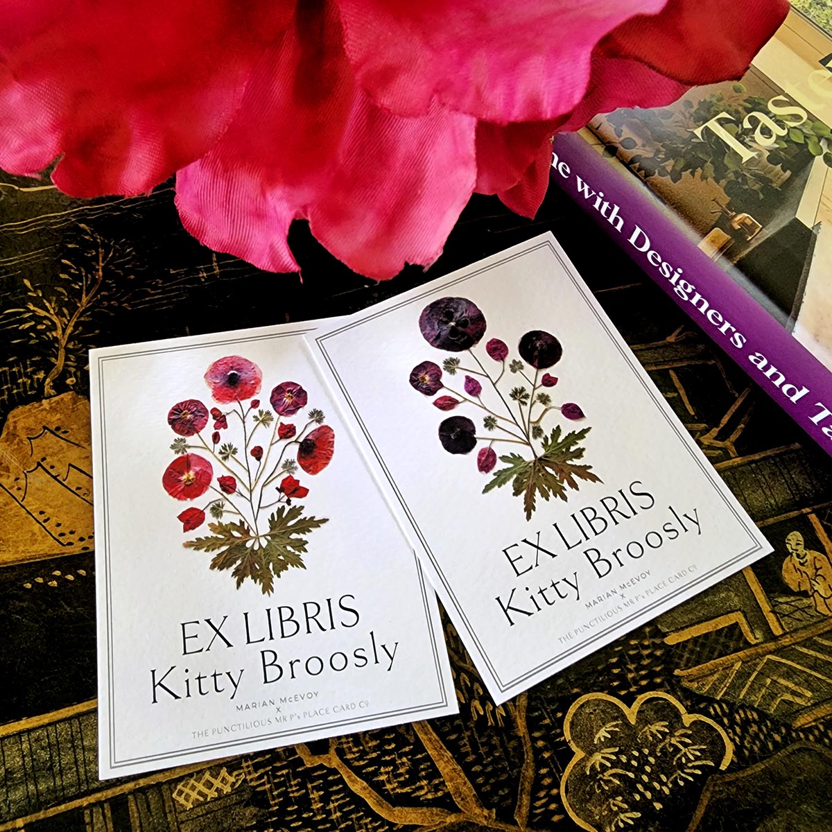 Marian McEvoy: Pressed Poppies - Bookplate