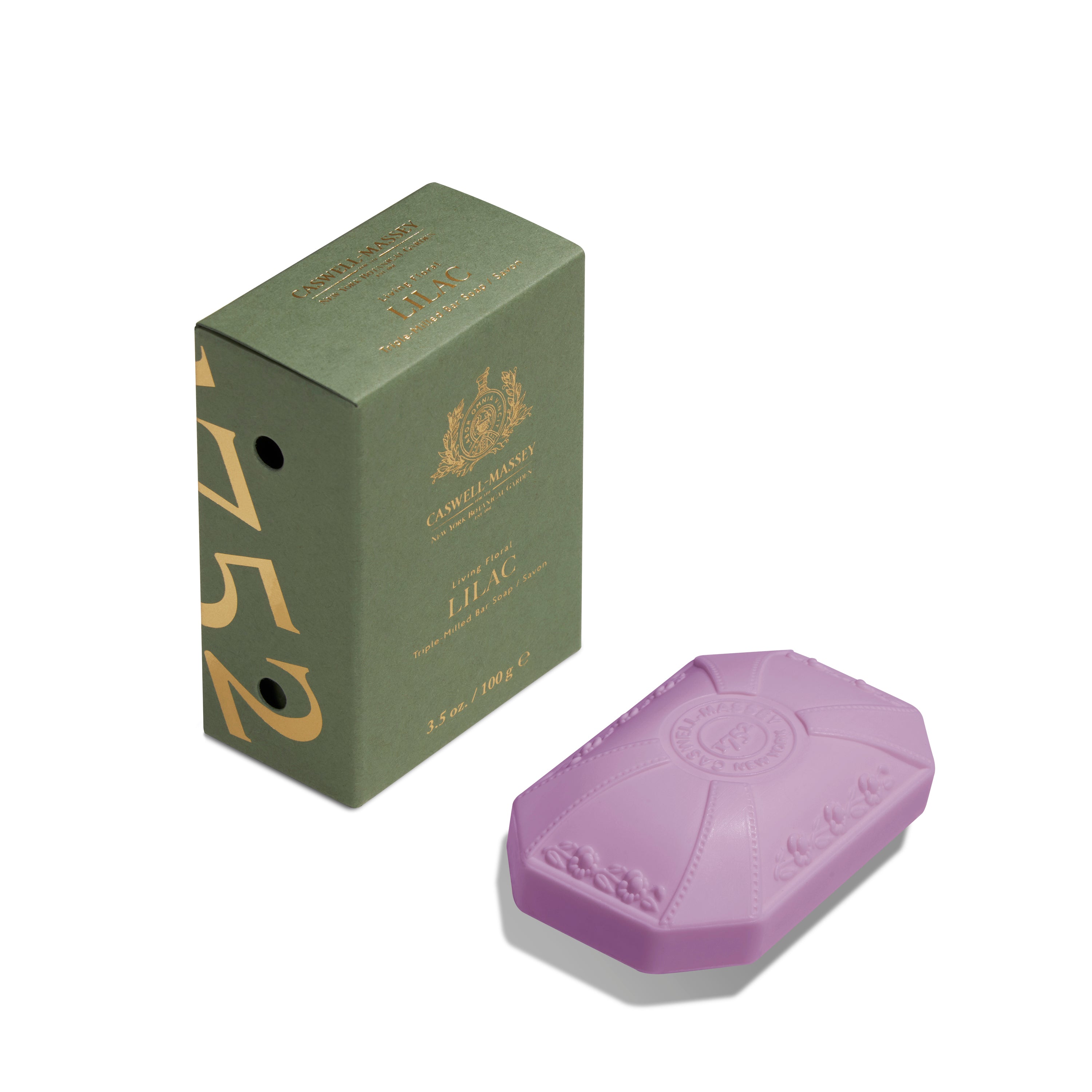 Caswell-Massey Lilac Luxury Bath Soap Packshot