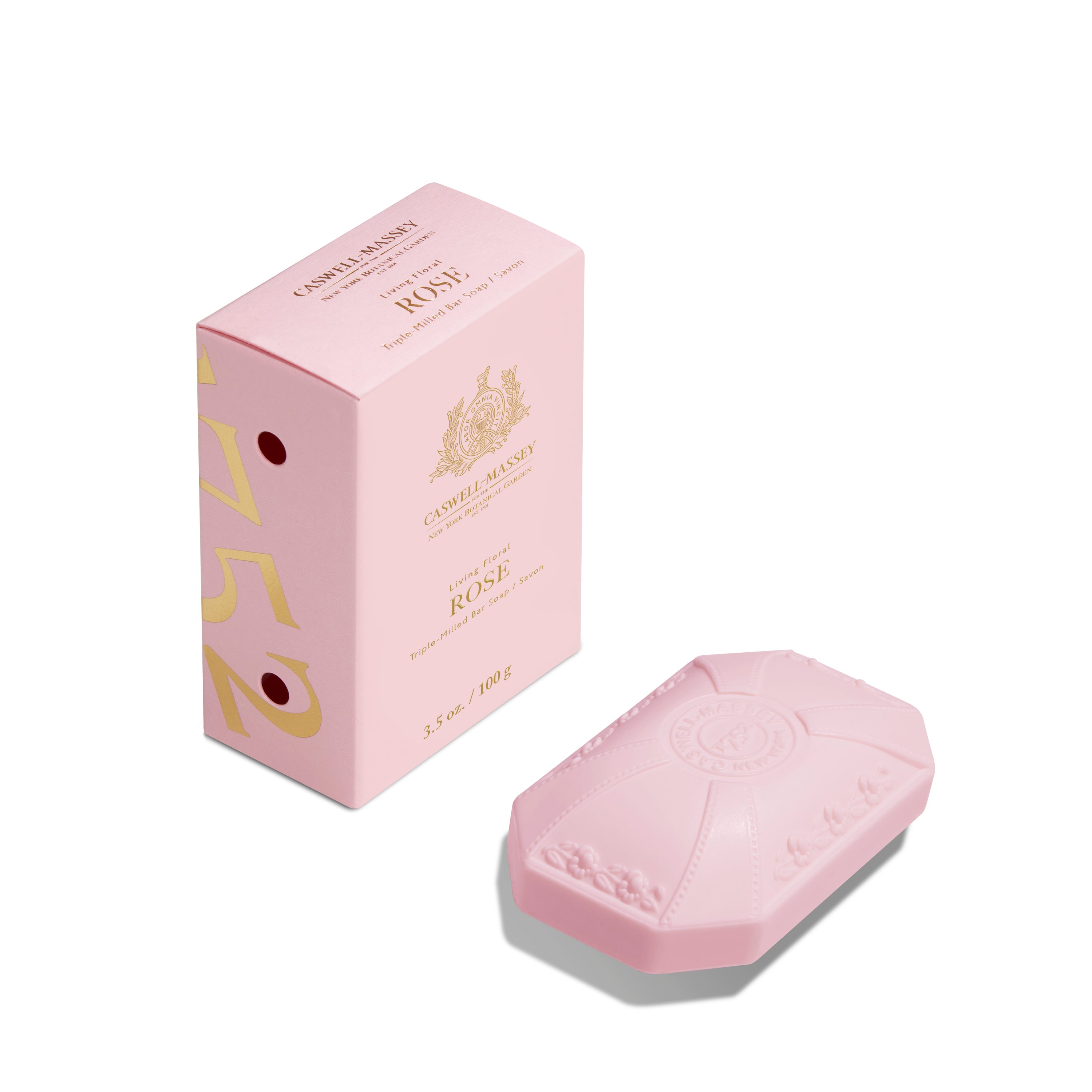 Caswell-Massey Rose Bath Soap, rose pink decorative bath soap Packshot