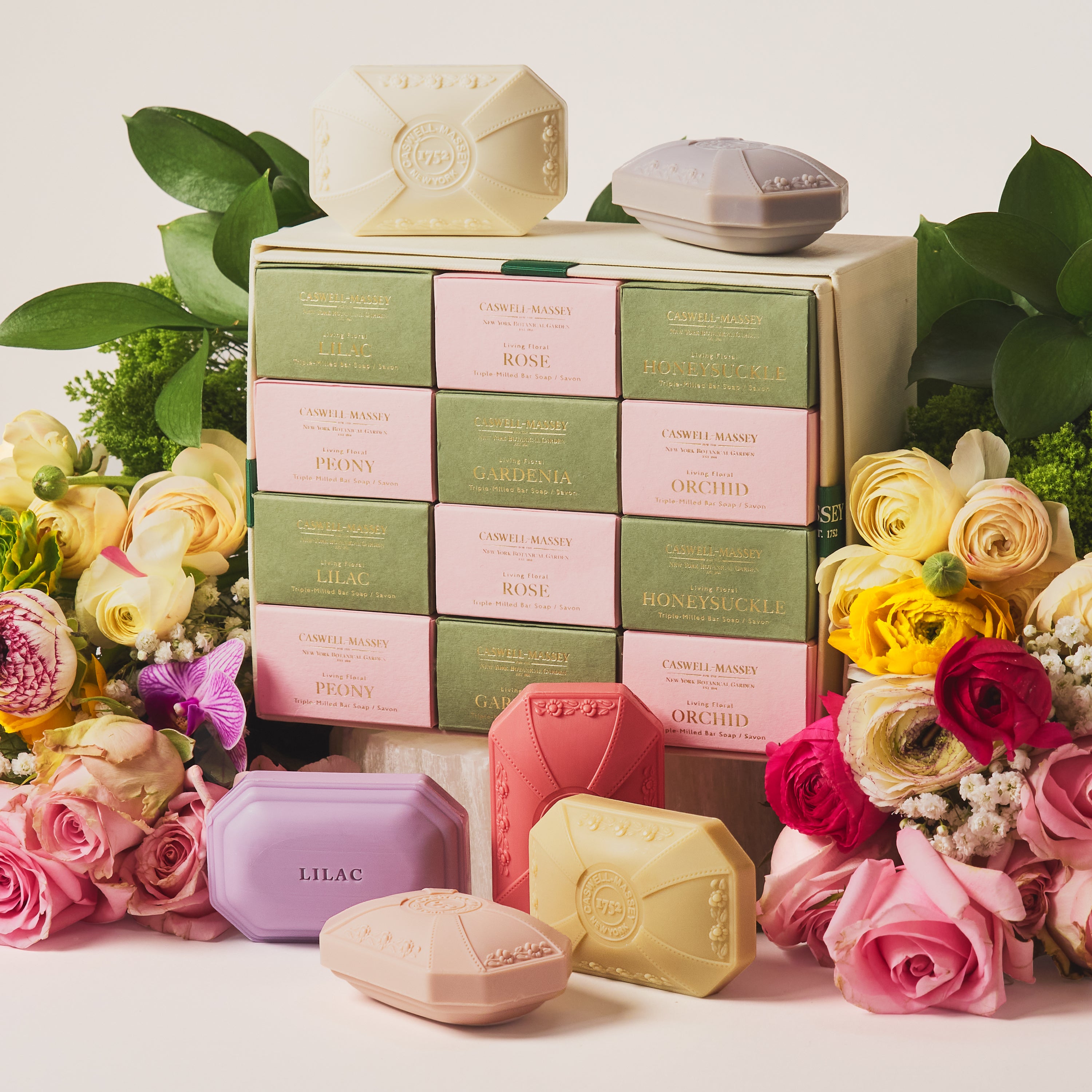 Designer Floral Twelve-Soap Collection Bar Soap Caswell-Massey®   