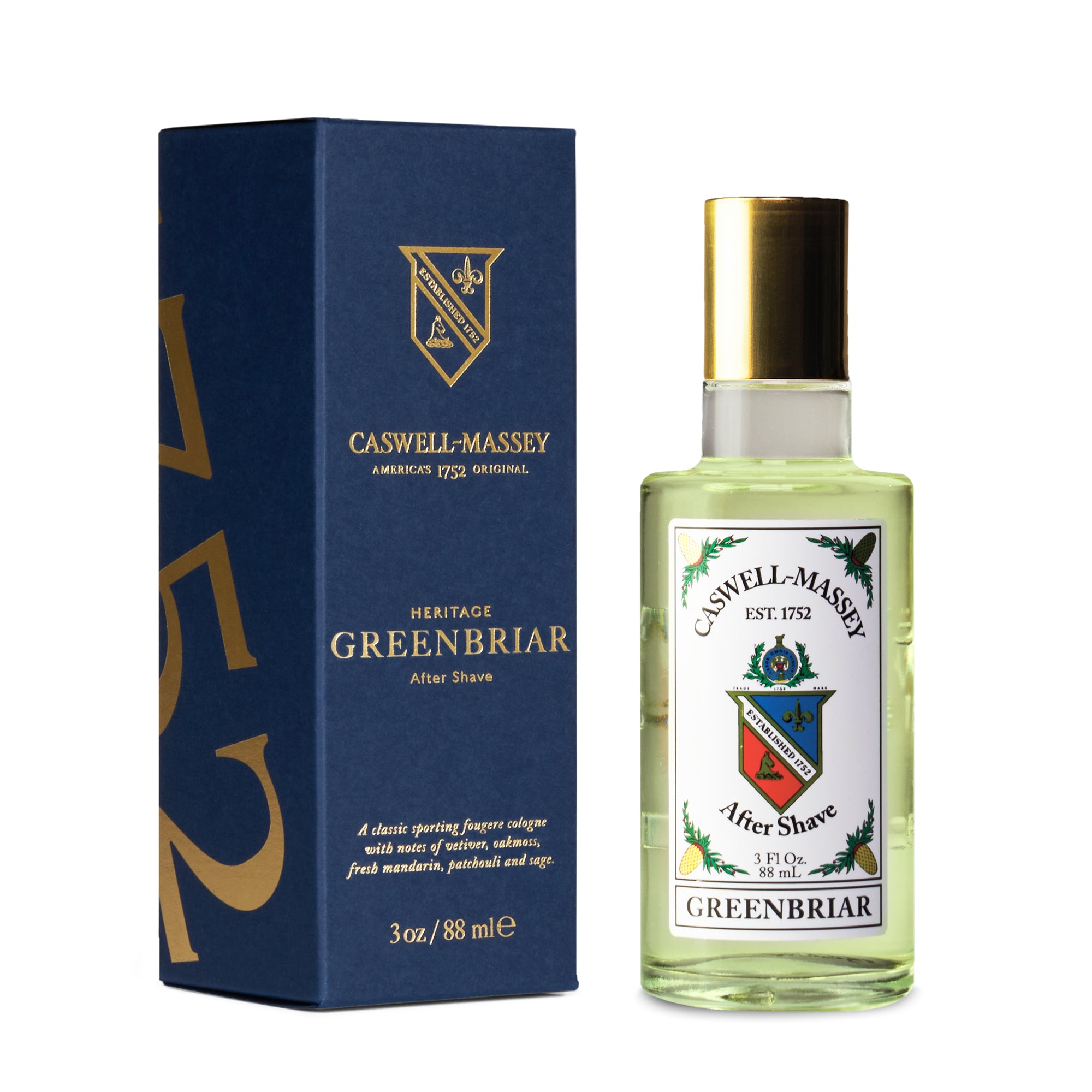 Caswell-Massey® Gold Cap Greenbriar | After Shave