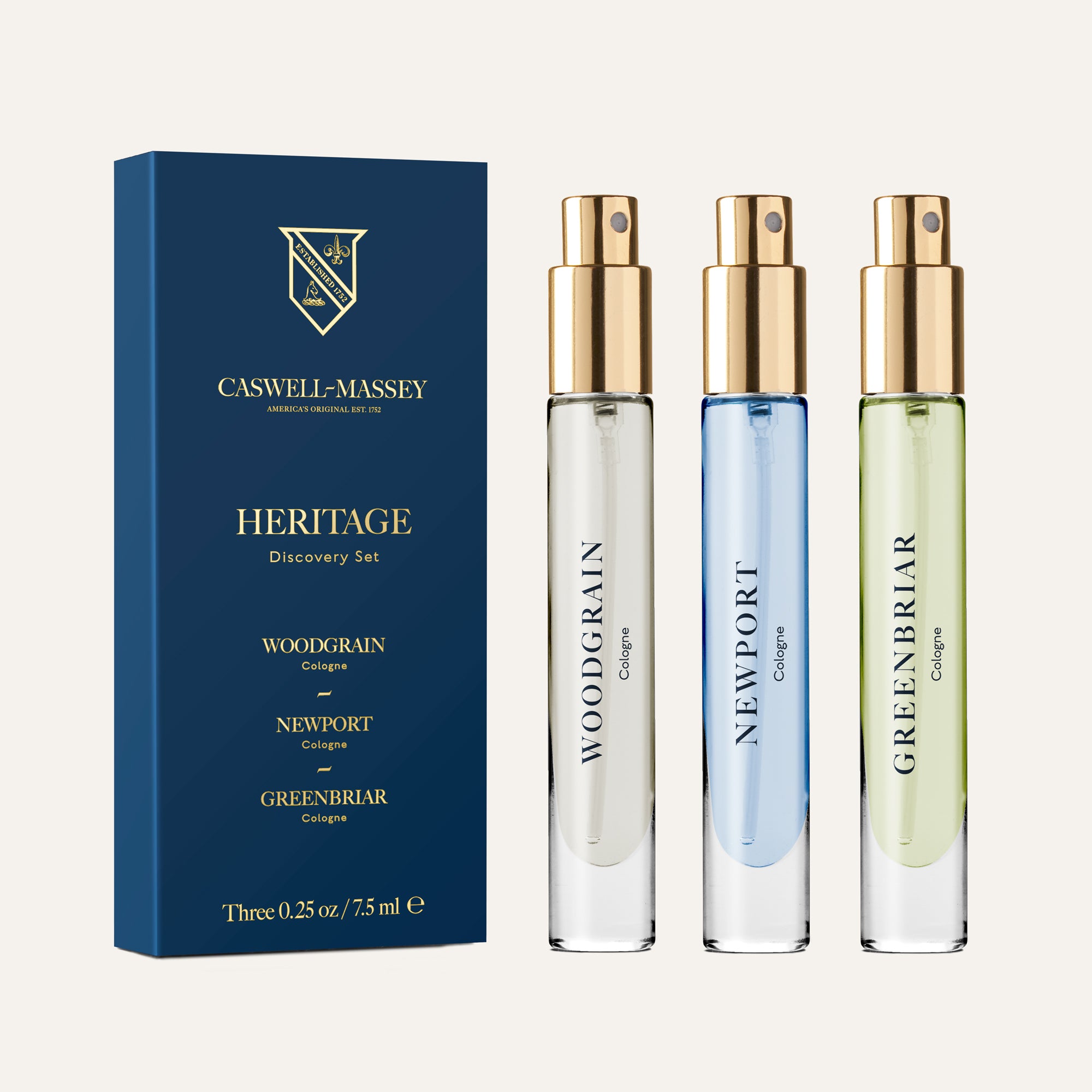 香水(男性用) CASWELL-MASSEY HERITAGE Discovery Set Cologne Discovery Set | Fine Fragrance | Caswell-Massey®