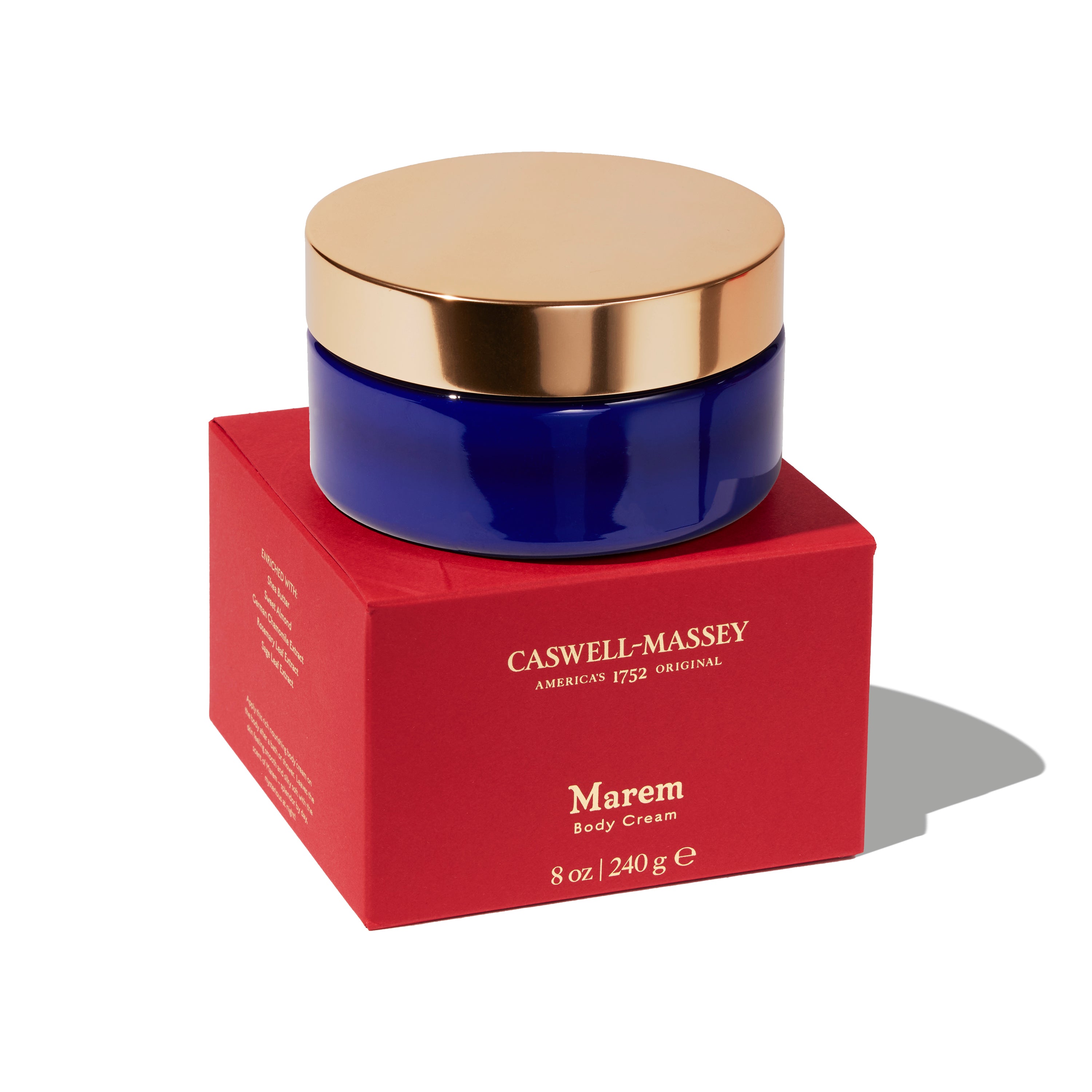 Caswell-Massey® Marem Body Cream 8oz. jar with box