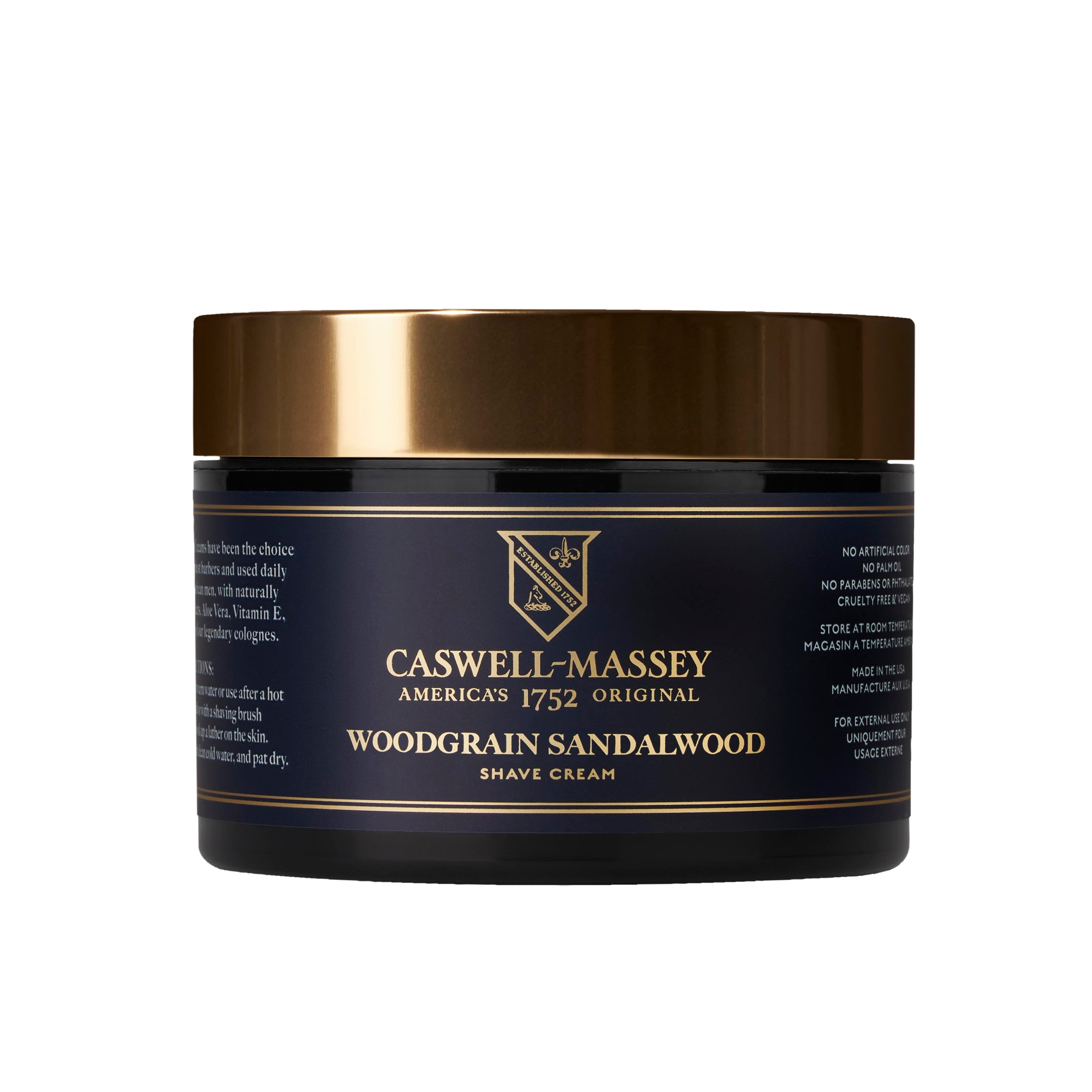 Caswell-Massey® Woodgrain Sandalwood Shave Cream, 8oz in jar