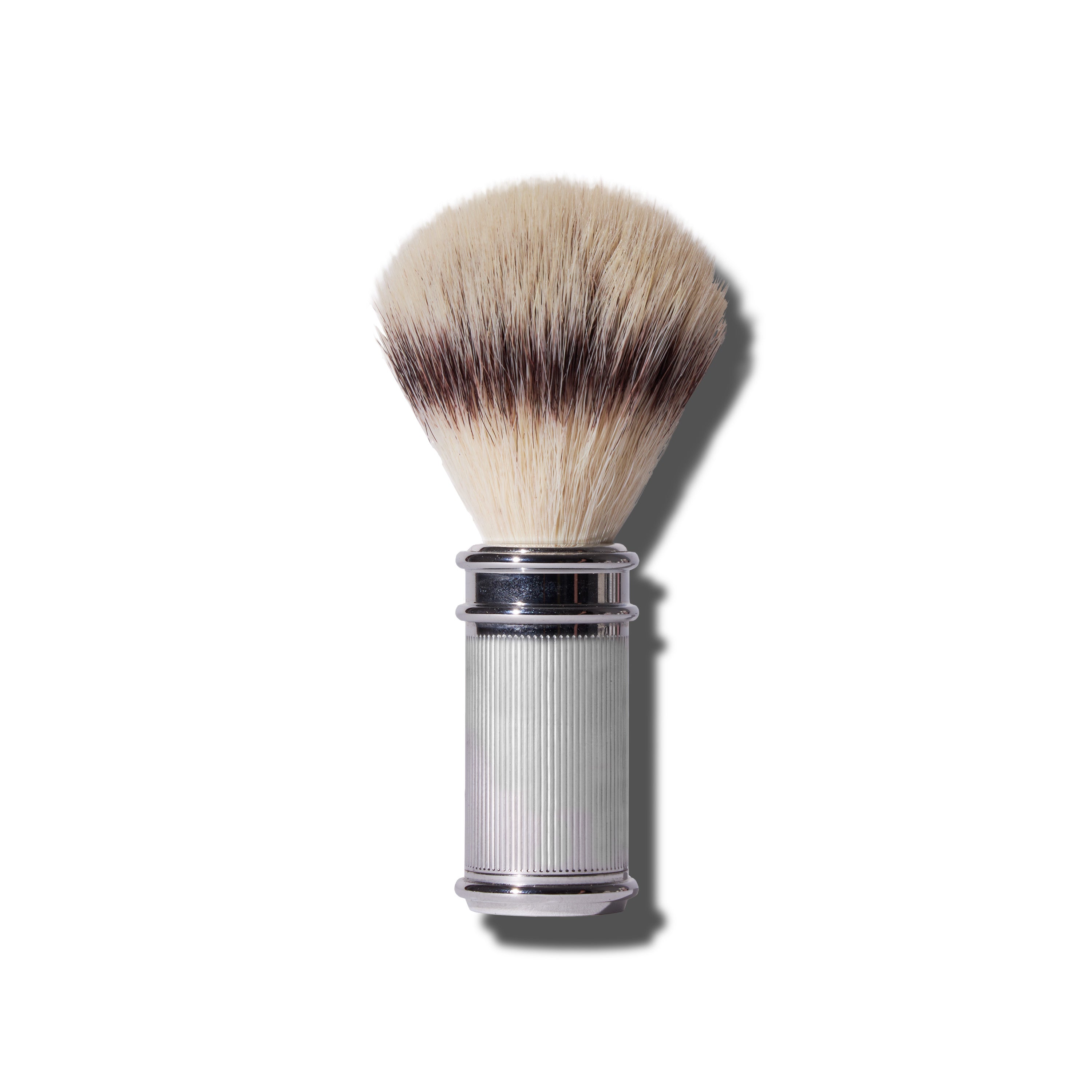 Ribbed Chrome Shave Brush Mens Hard Goods Caswell-Massey®   