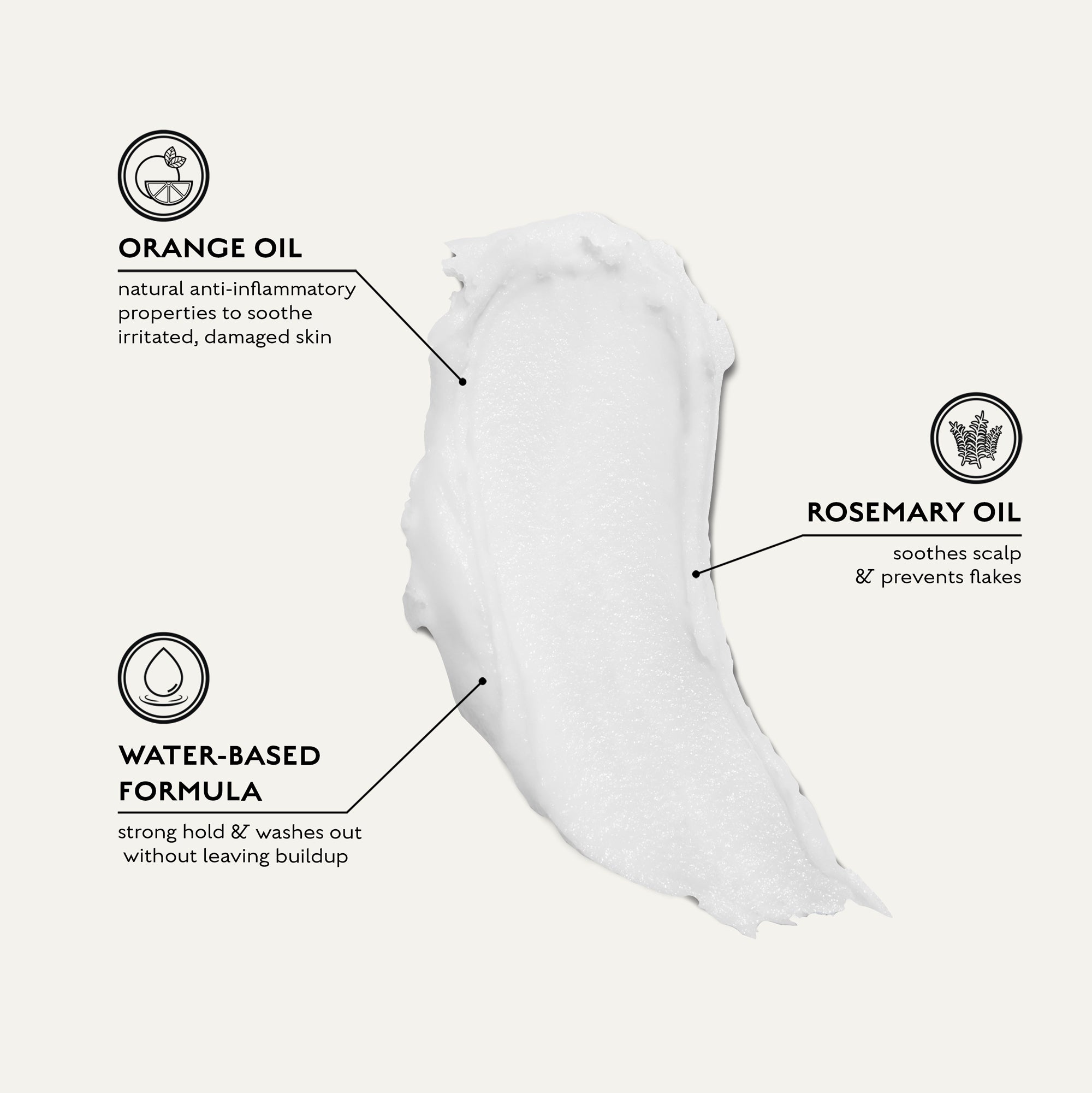 Caswell-Massey® Heritage Pomade - Matte Fibre; swatch showing pomade smeared on table