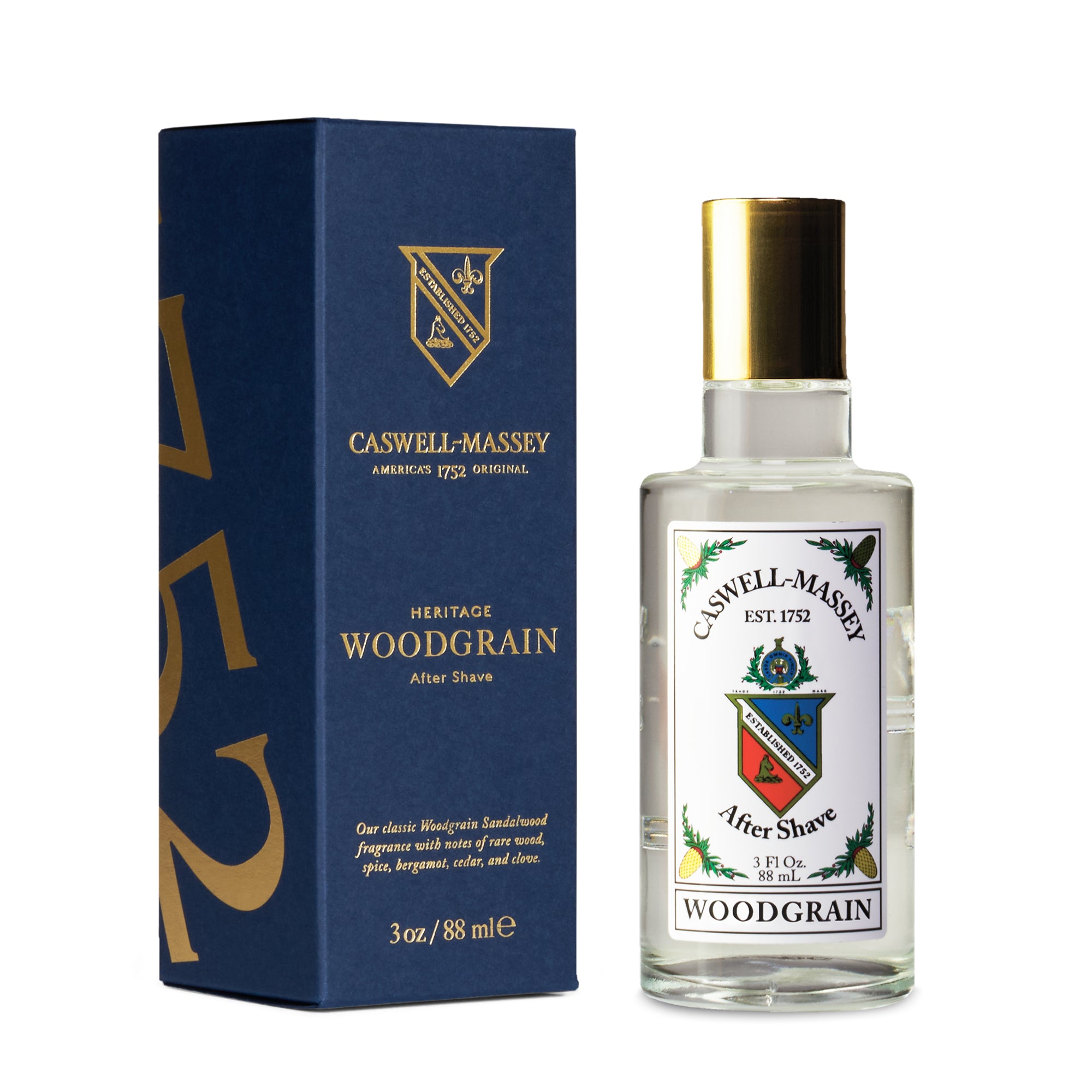 Caswell-Massey® Gold Cap Woodgrain Sandalwood | After Shave
