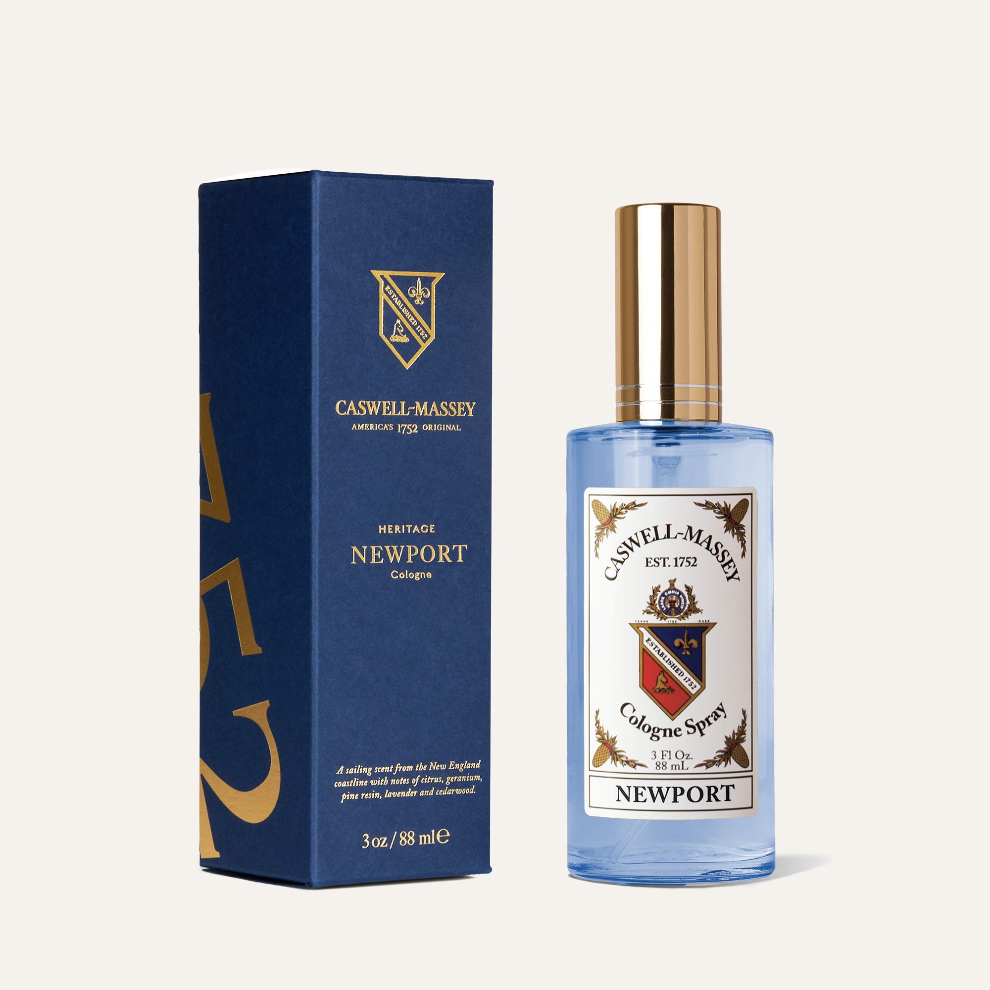 1-5　キャスウェルマッセイ クラシック ニューポート コロン 88mL Newport Cologne | Fine Fragrance | Caswell-Massey®