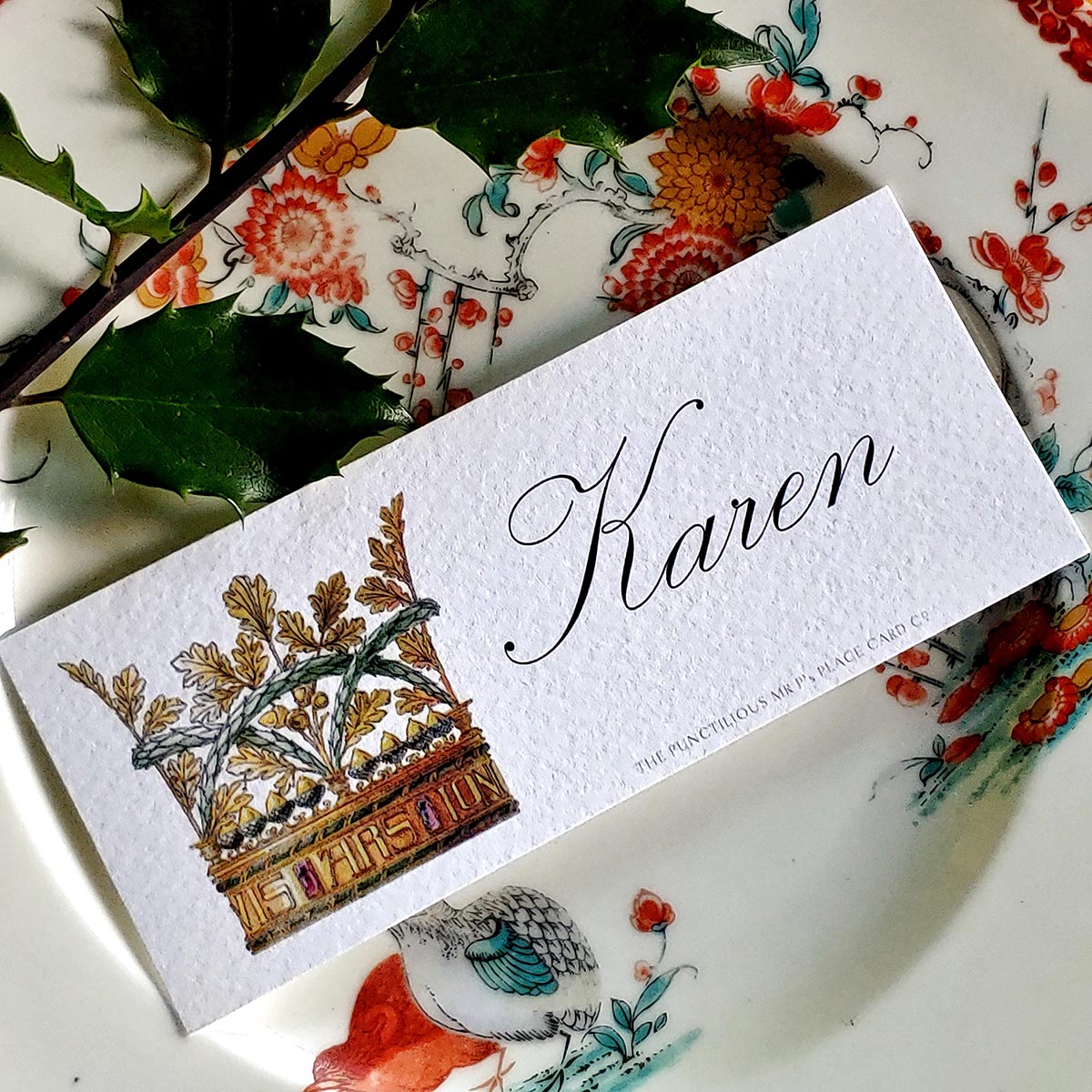 Coronet Nouveau - Place Cards- Laydown