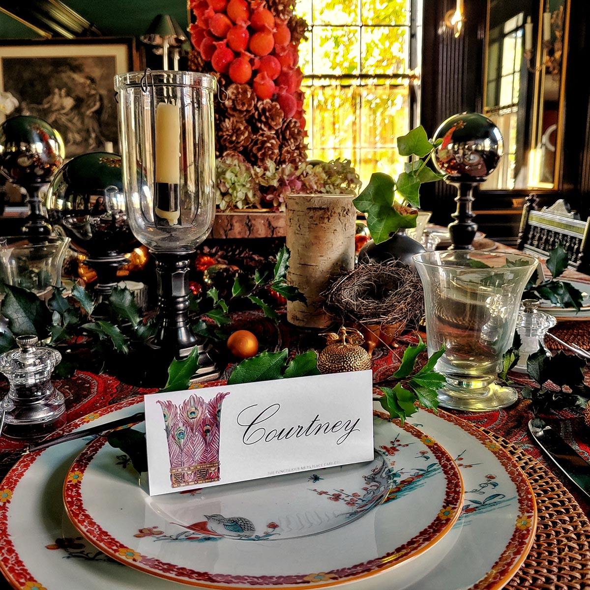 Coronet Nouveau - Place Cards- Laydown