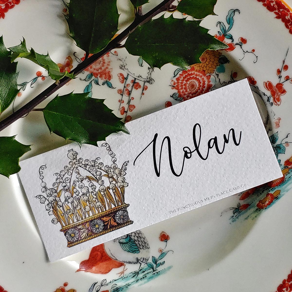 Coronet Nouveau - Place Cards- Laydown