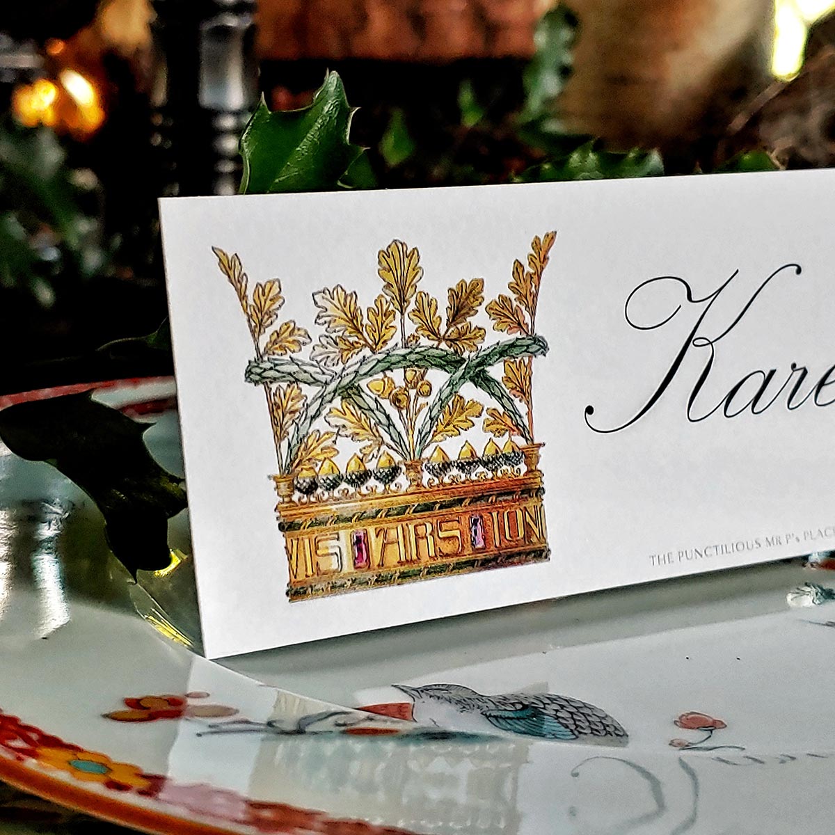 Coronet Nouveau - Place Cards- Laydown