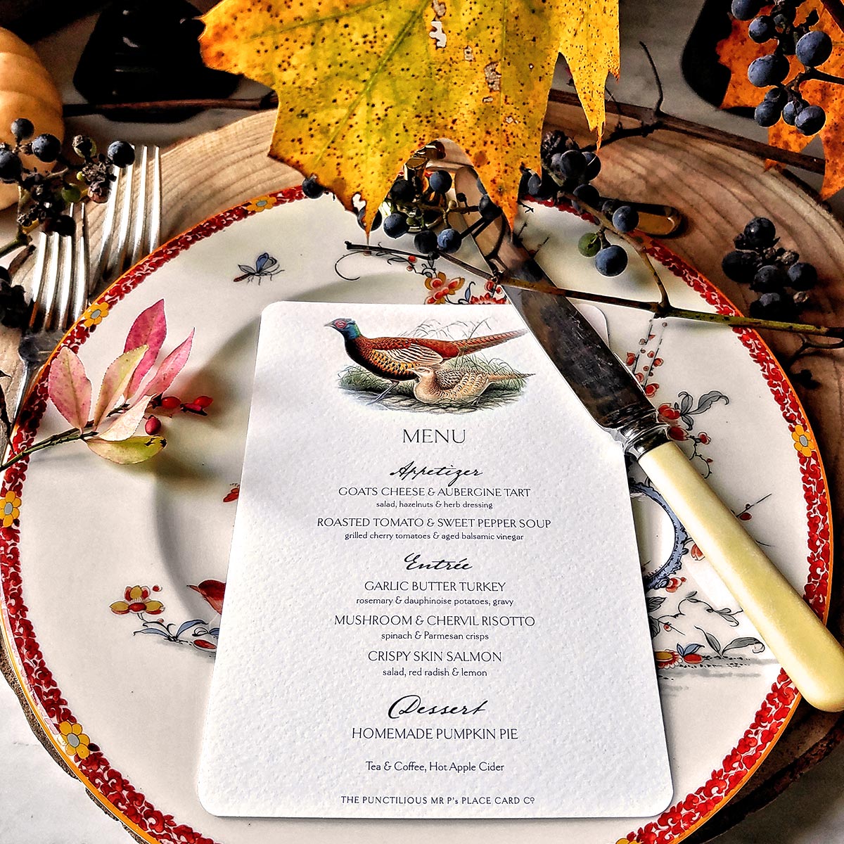 Pheasantry - Menu Cards- s/4