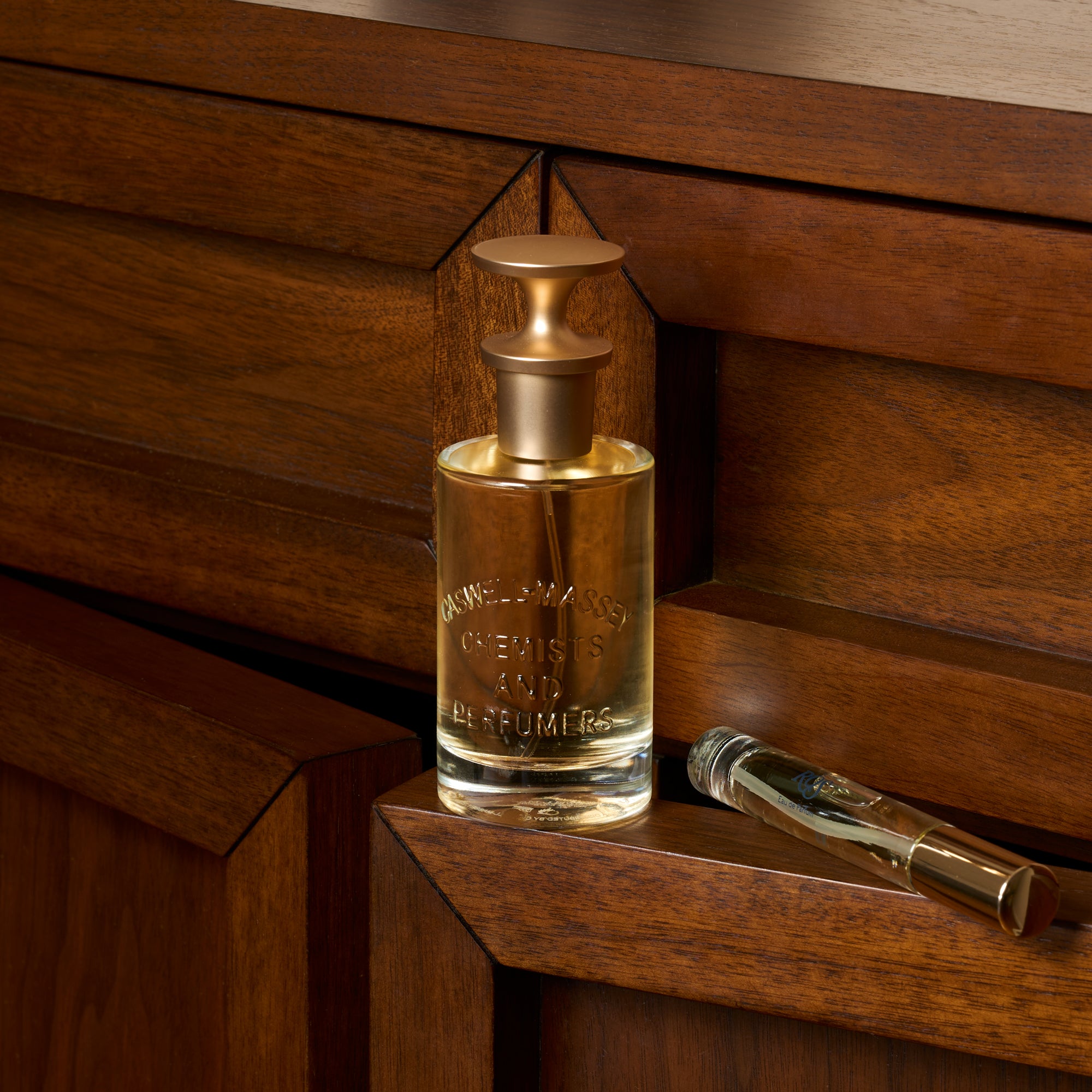 Caswell-Massey Fine Fragrance for Men. Image shows RÒS Eau de Parfum for men.