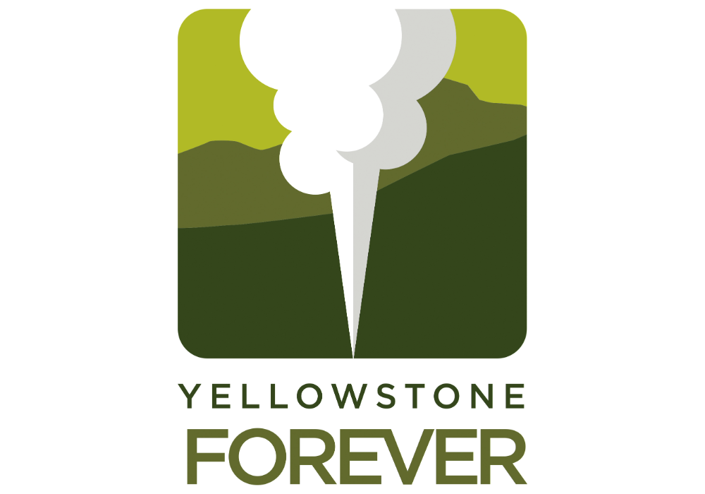 Yellowstone Forever logo, official nonprofit partner of Yellowstone National Park