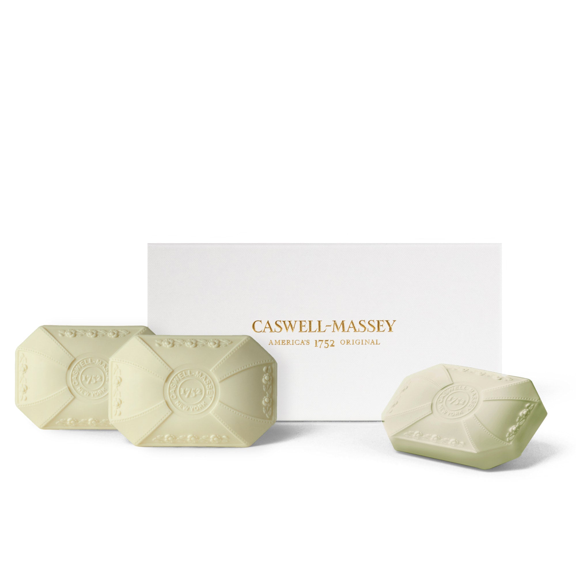 Caswell-Massey: NYBG Peony Bath Soap in light green color and decorative shape