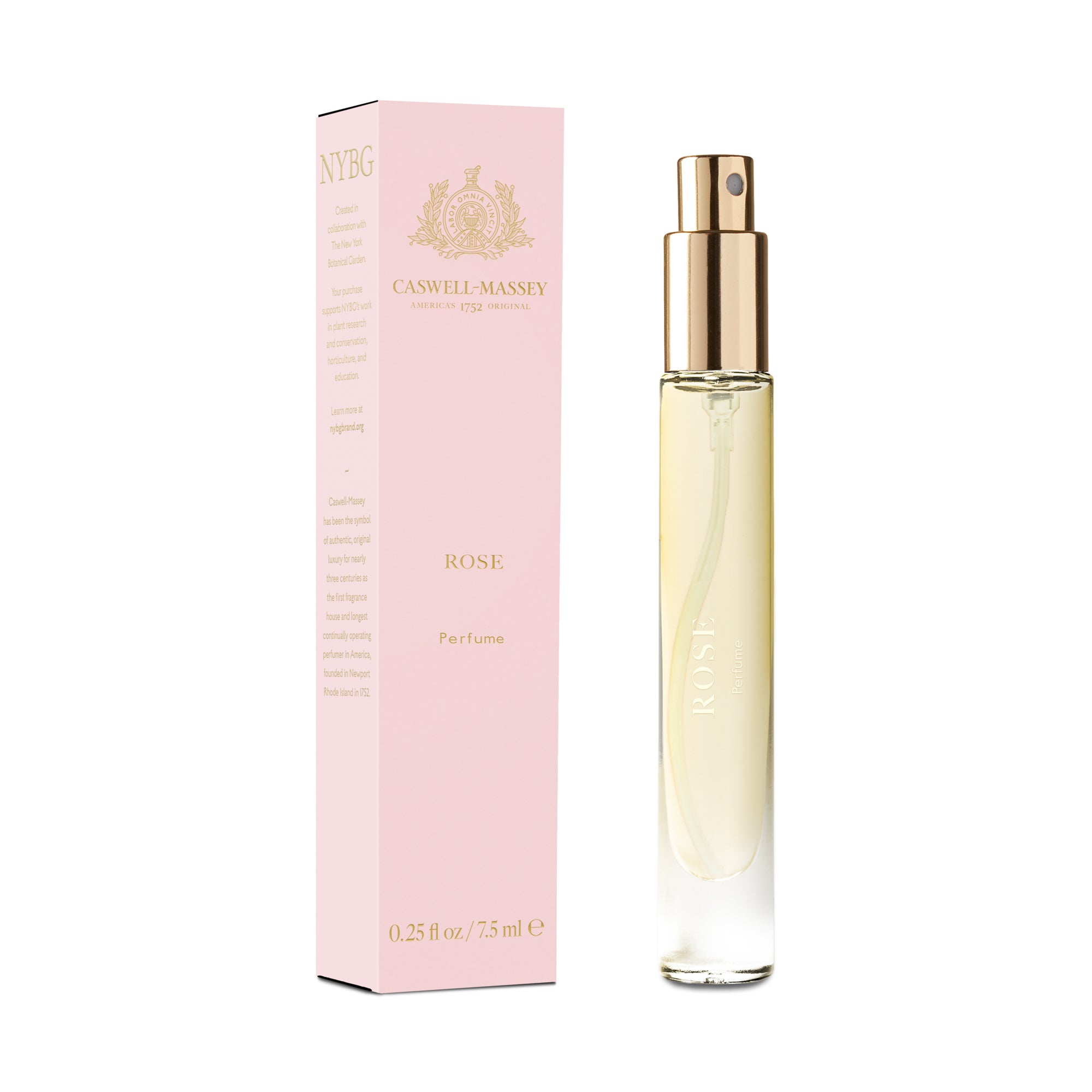 Caswell-Massey Rose Perfume, Fine Fragrance for Women, 7.5mL Discovery Size